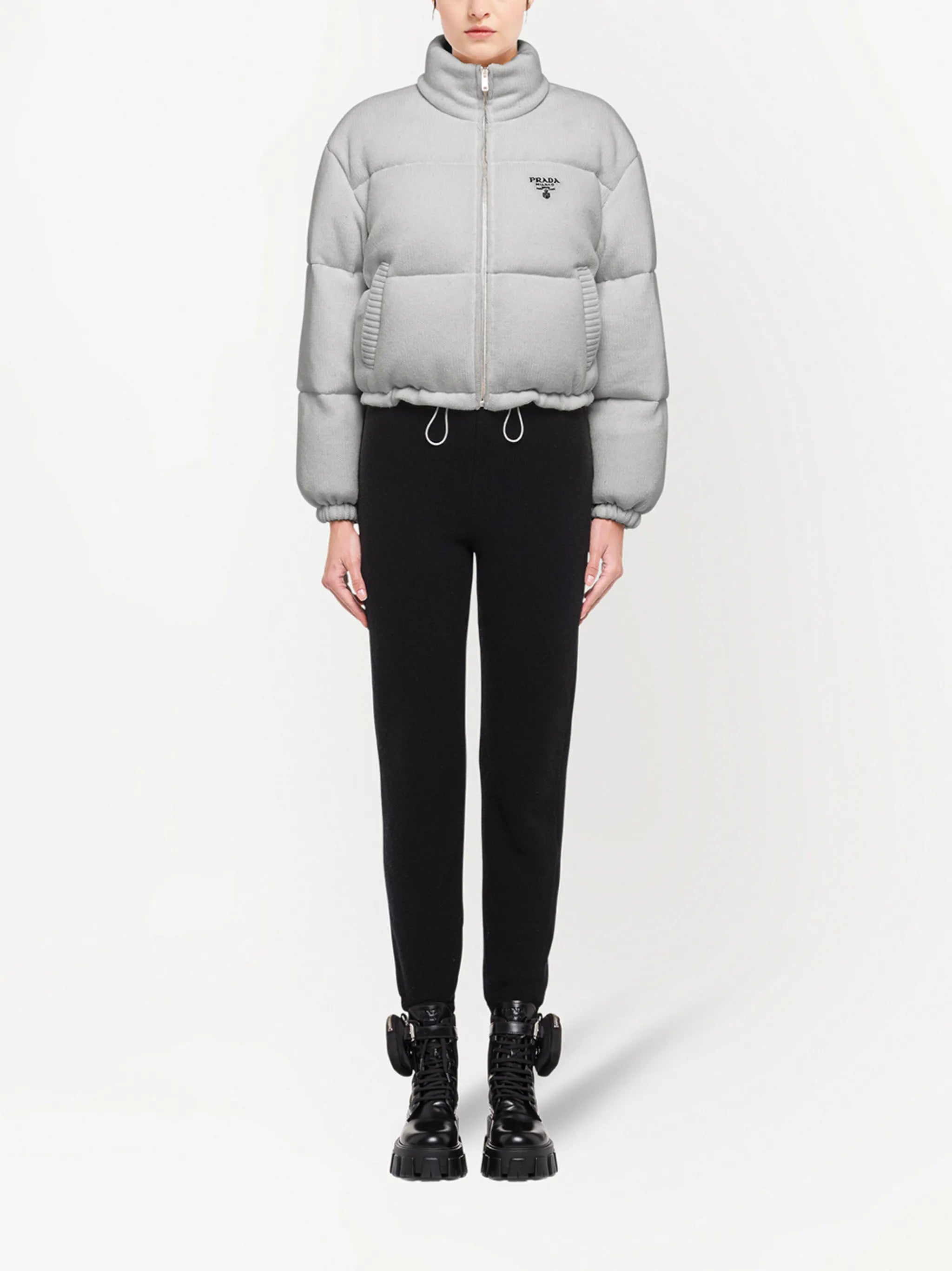 wool-cashmere puffer jacket