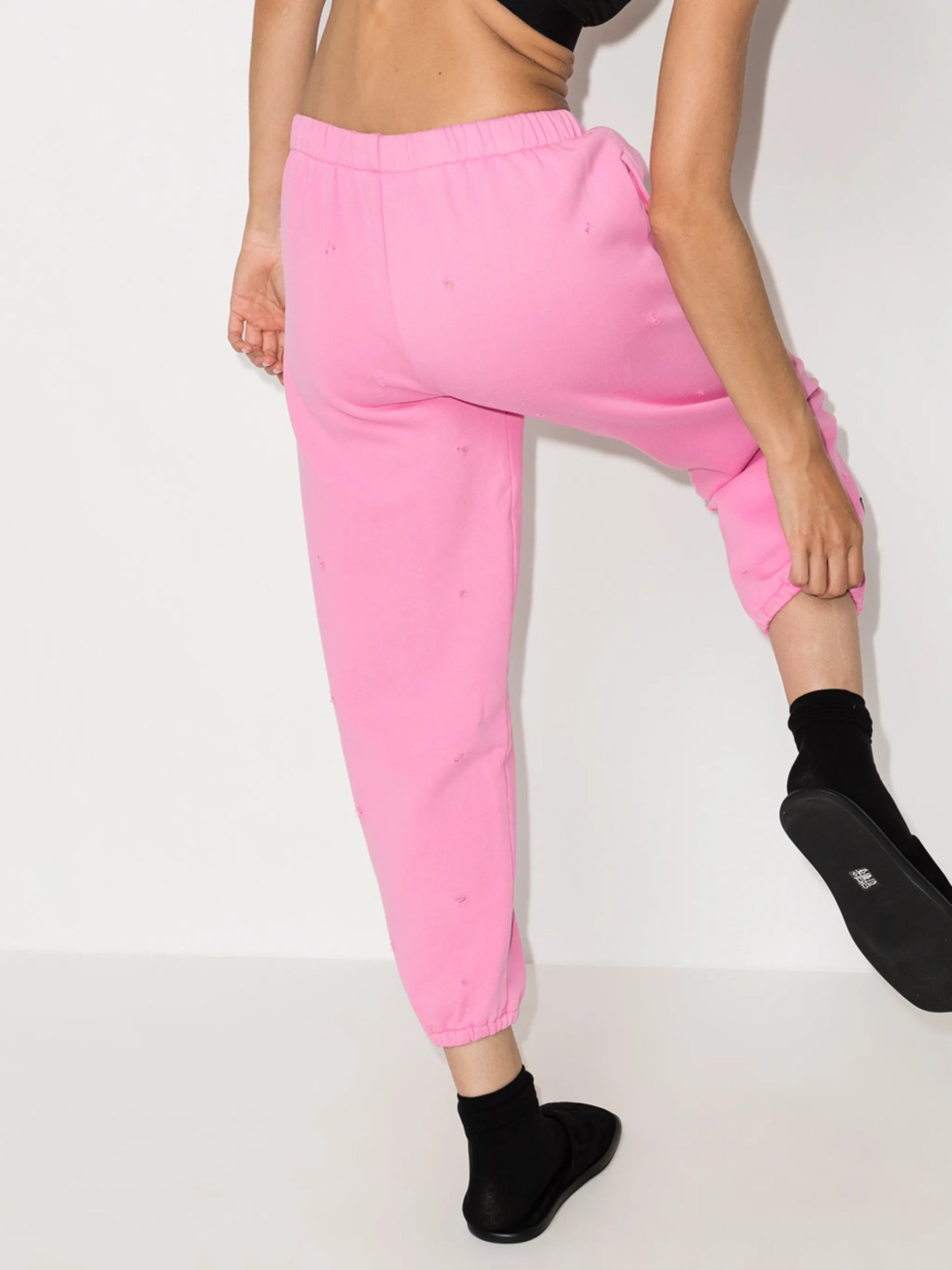 Monday distressed track pants