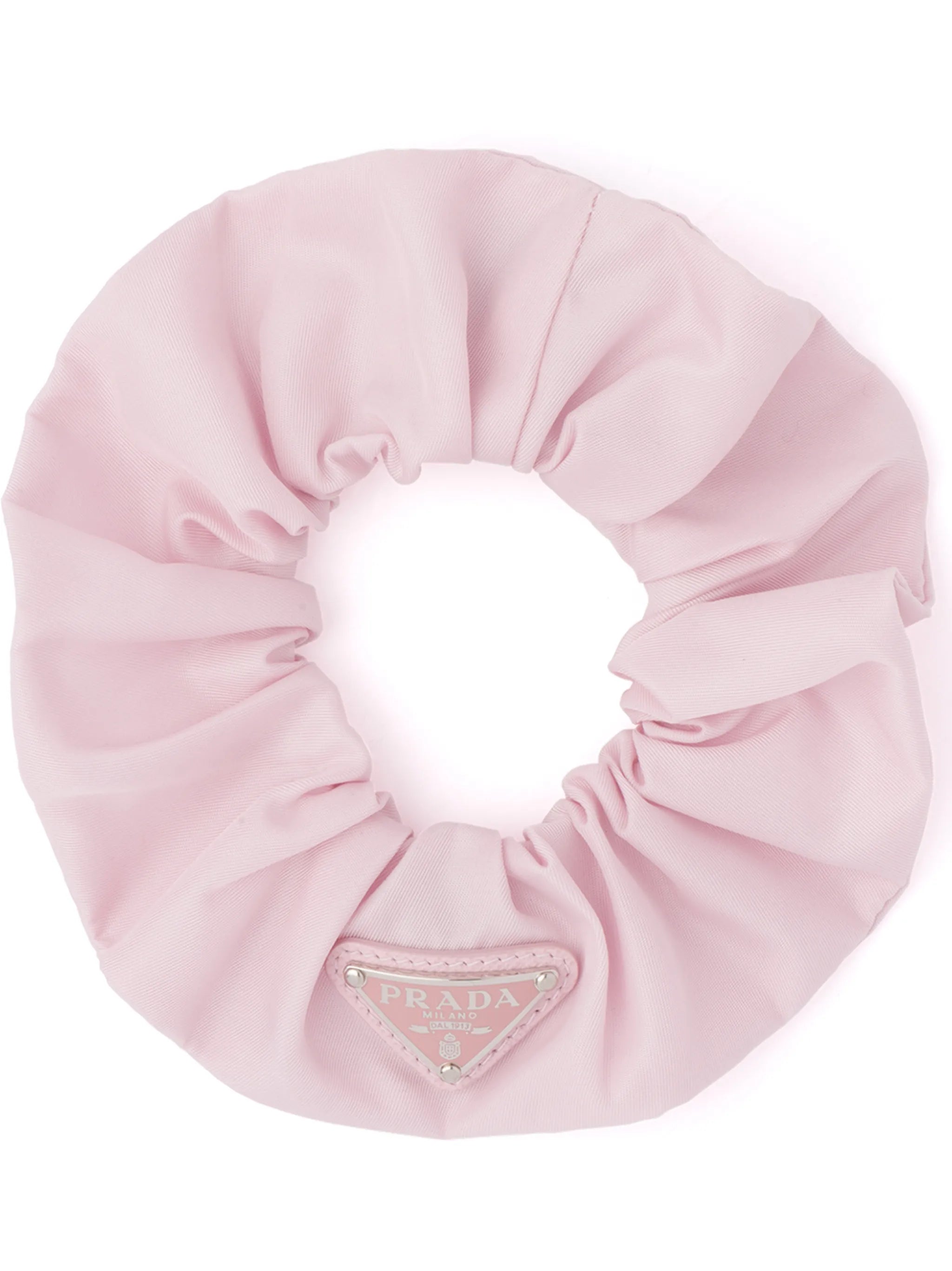 Re-Nylon triangle-logo scrunchie