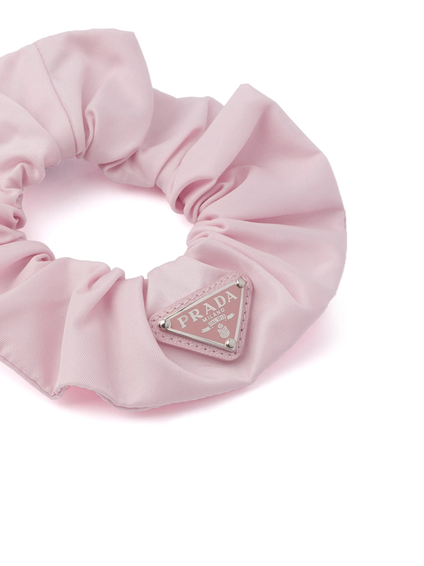 Re-Nylon triangle-logo scrunchie