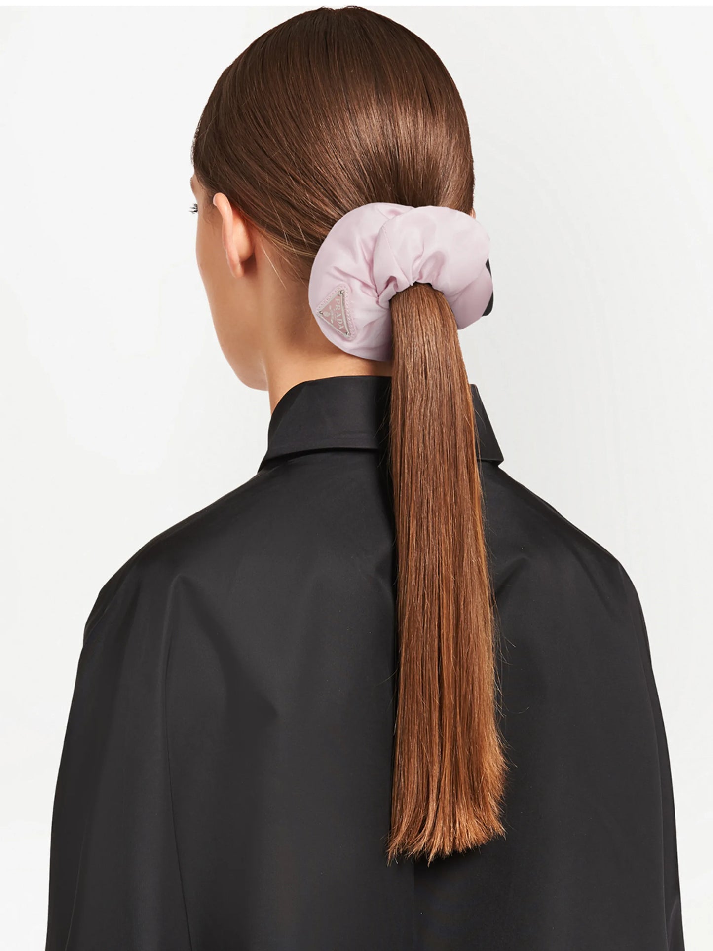 Re-Nylon triangle-logo scrunchie