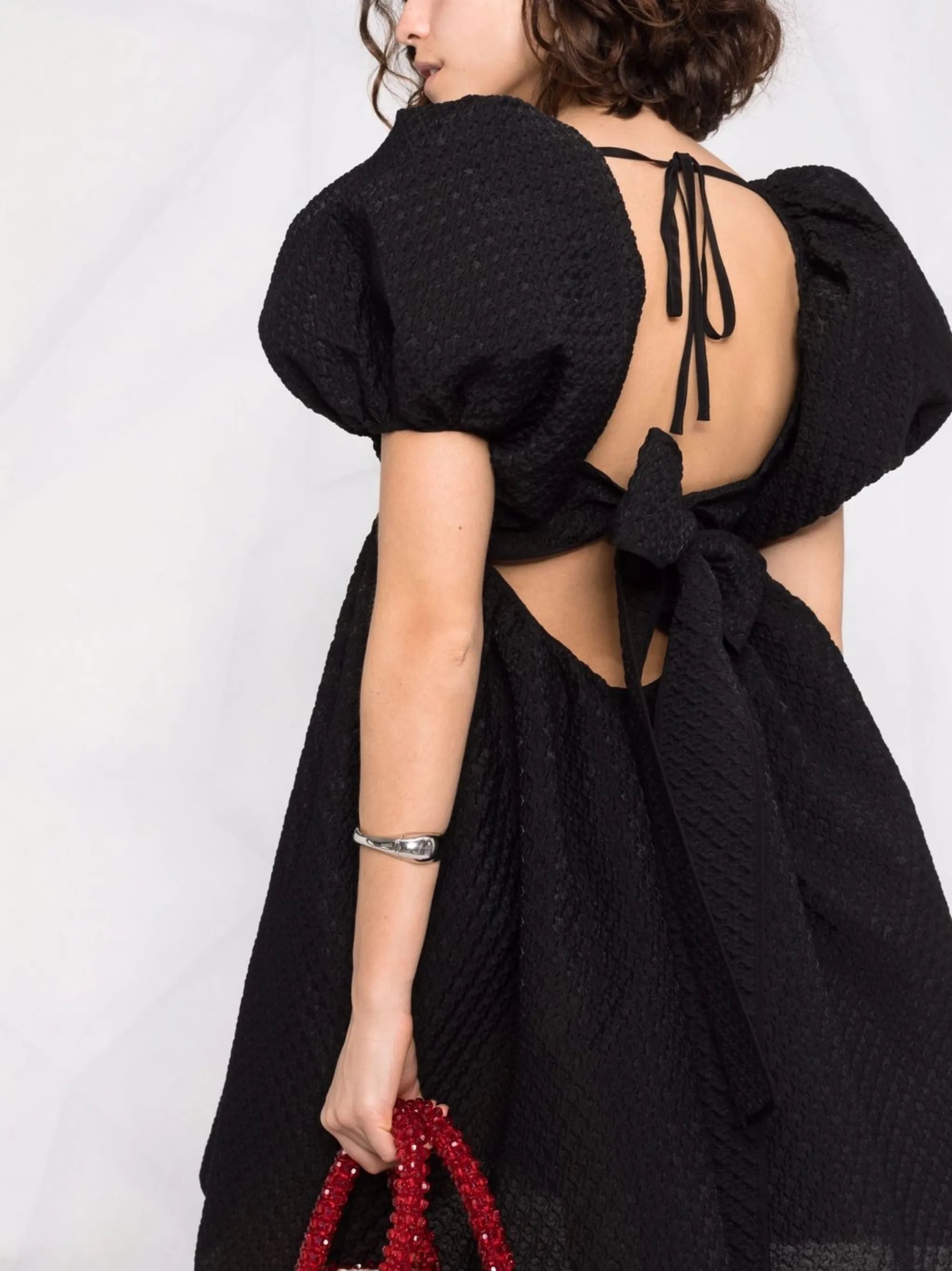Tilde puff-sleeved dress