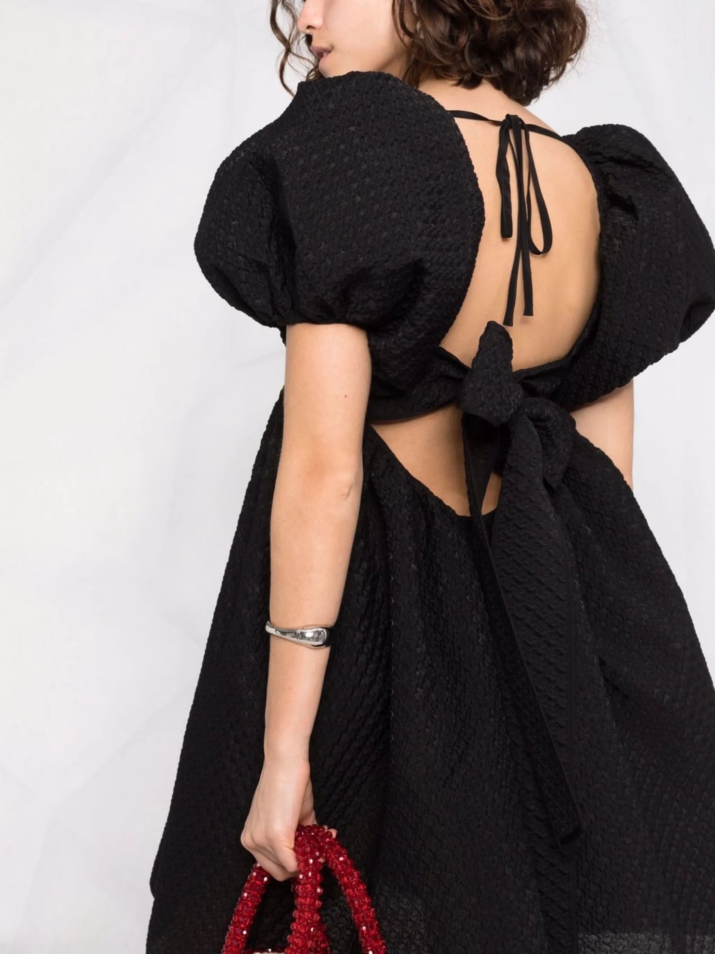 Tilde puff-sleeved dress