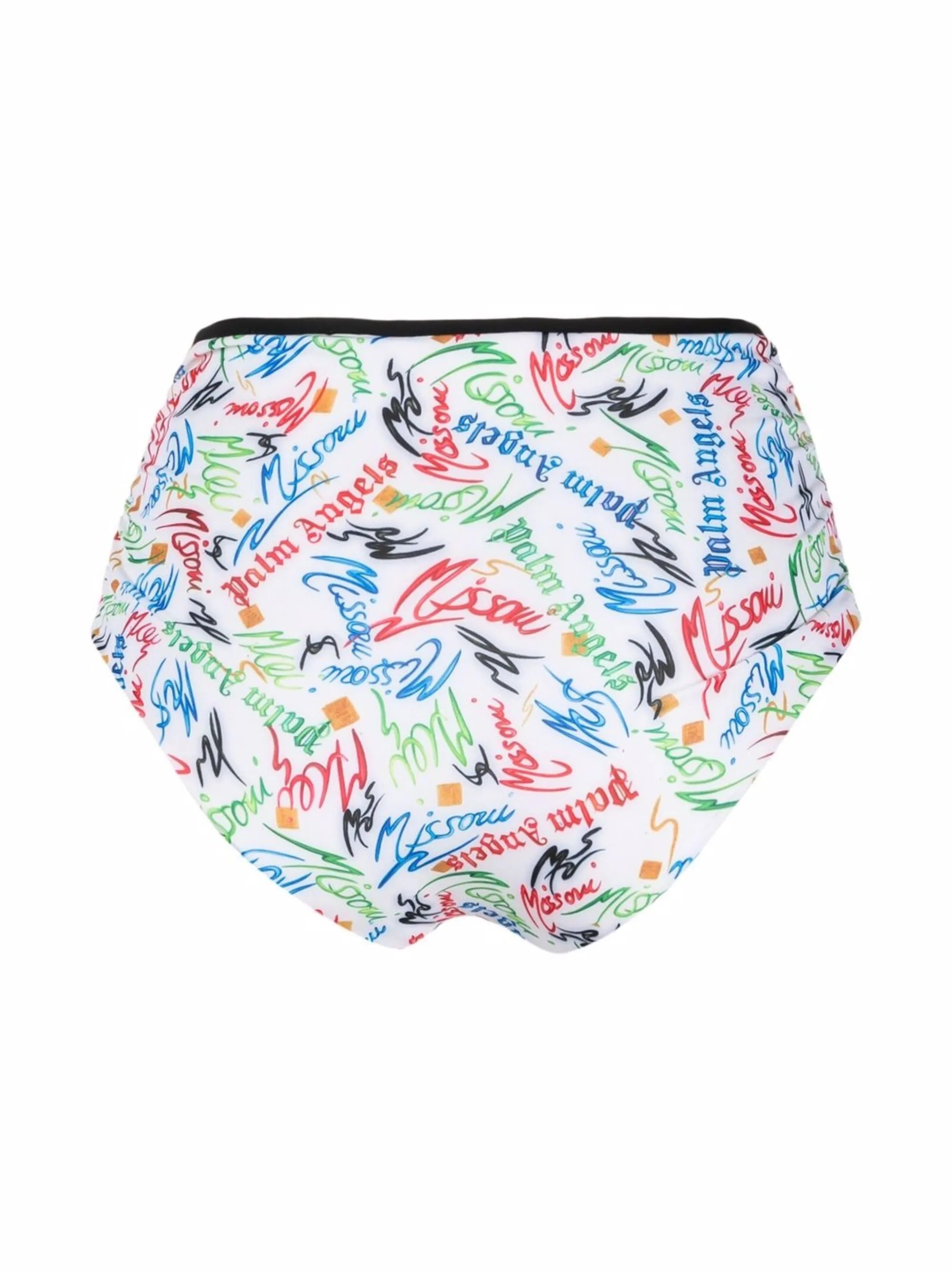 x Missoni Scribble-logo bikini bottoms