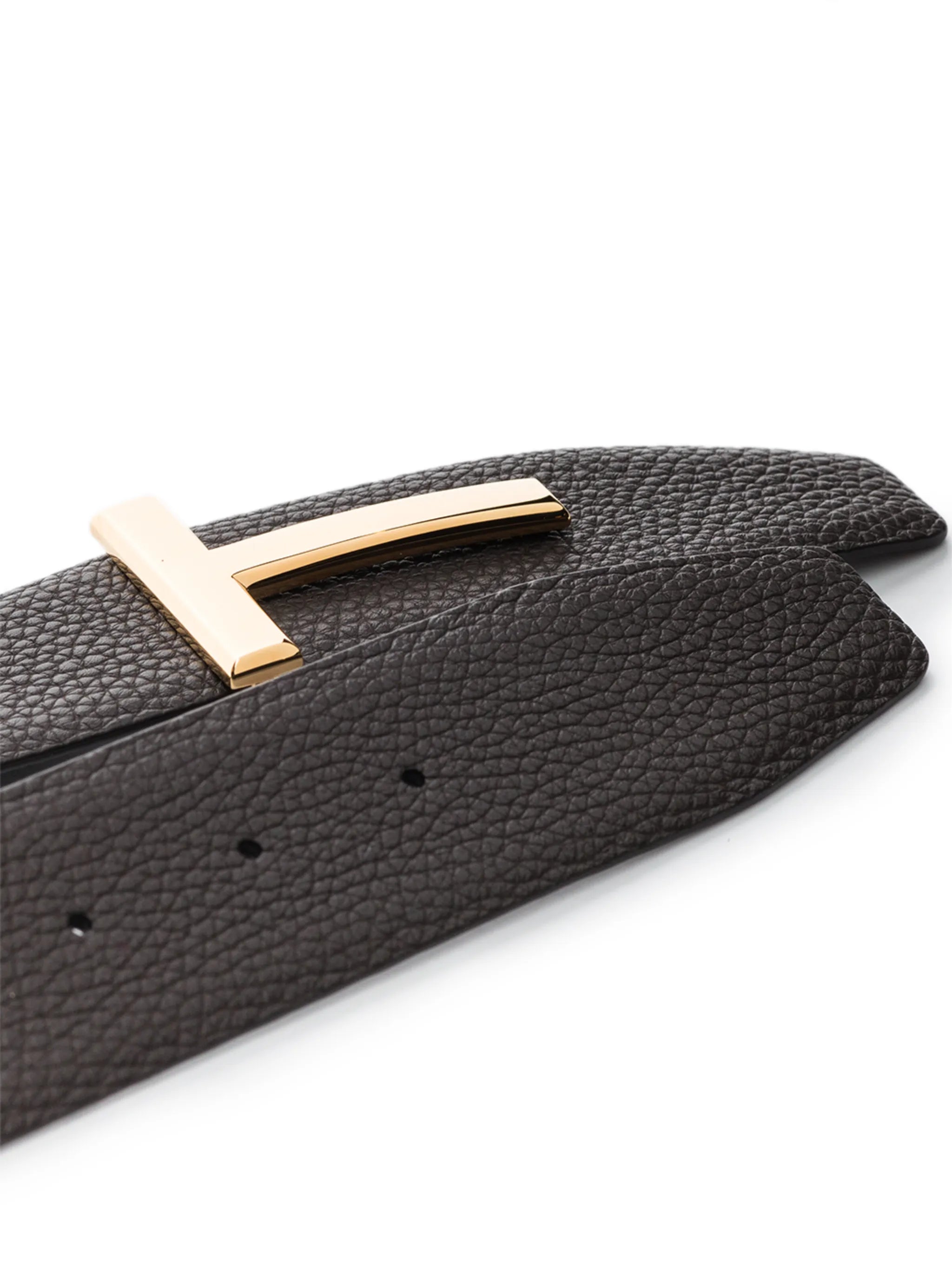 reversible T-buckle belt
