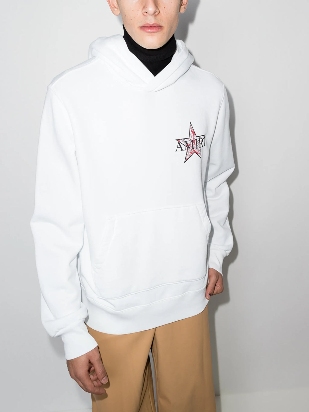 paisley star-print hoodie