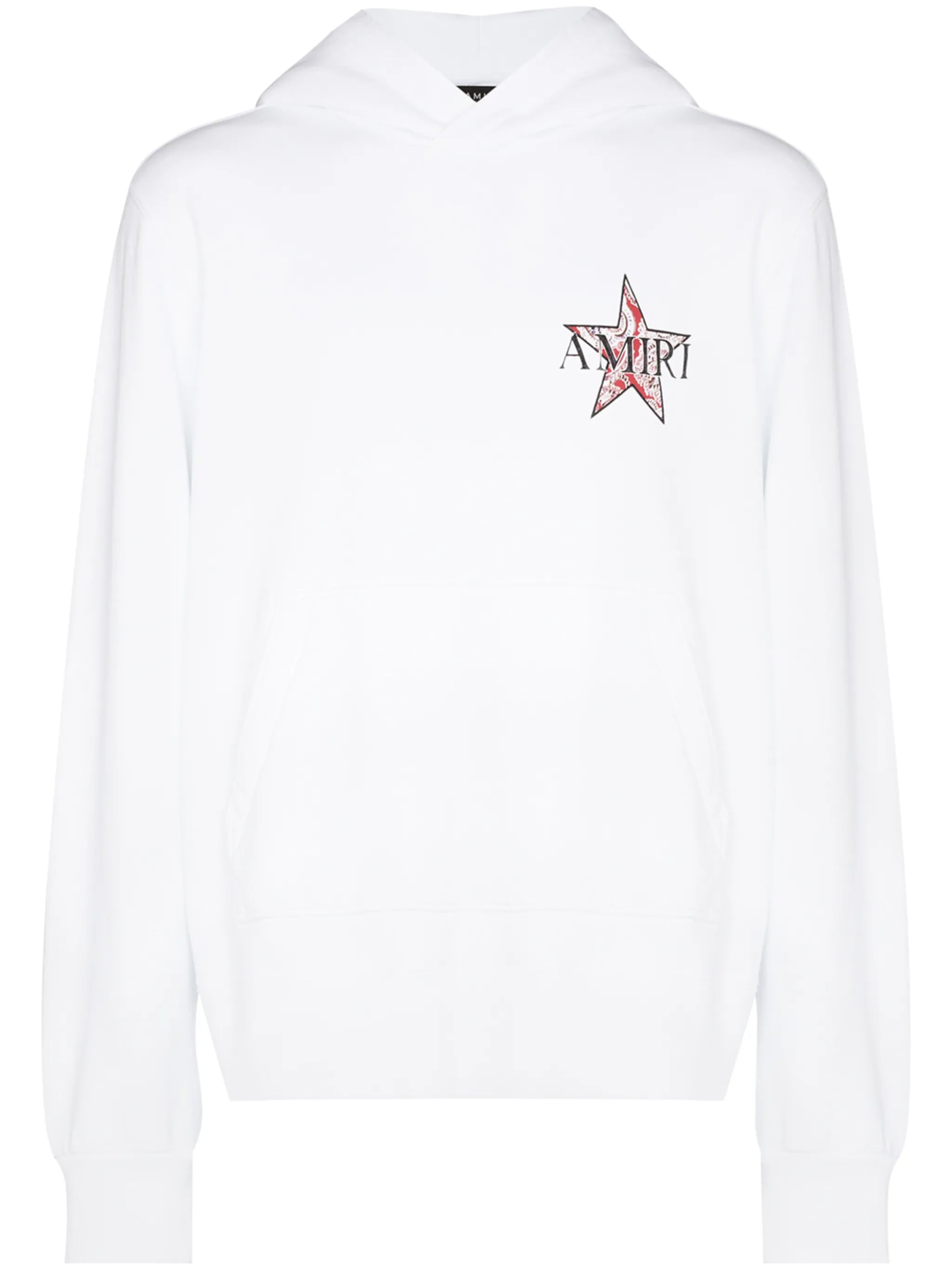 paisley star-print hoodie
