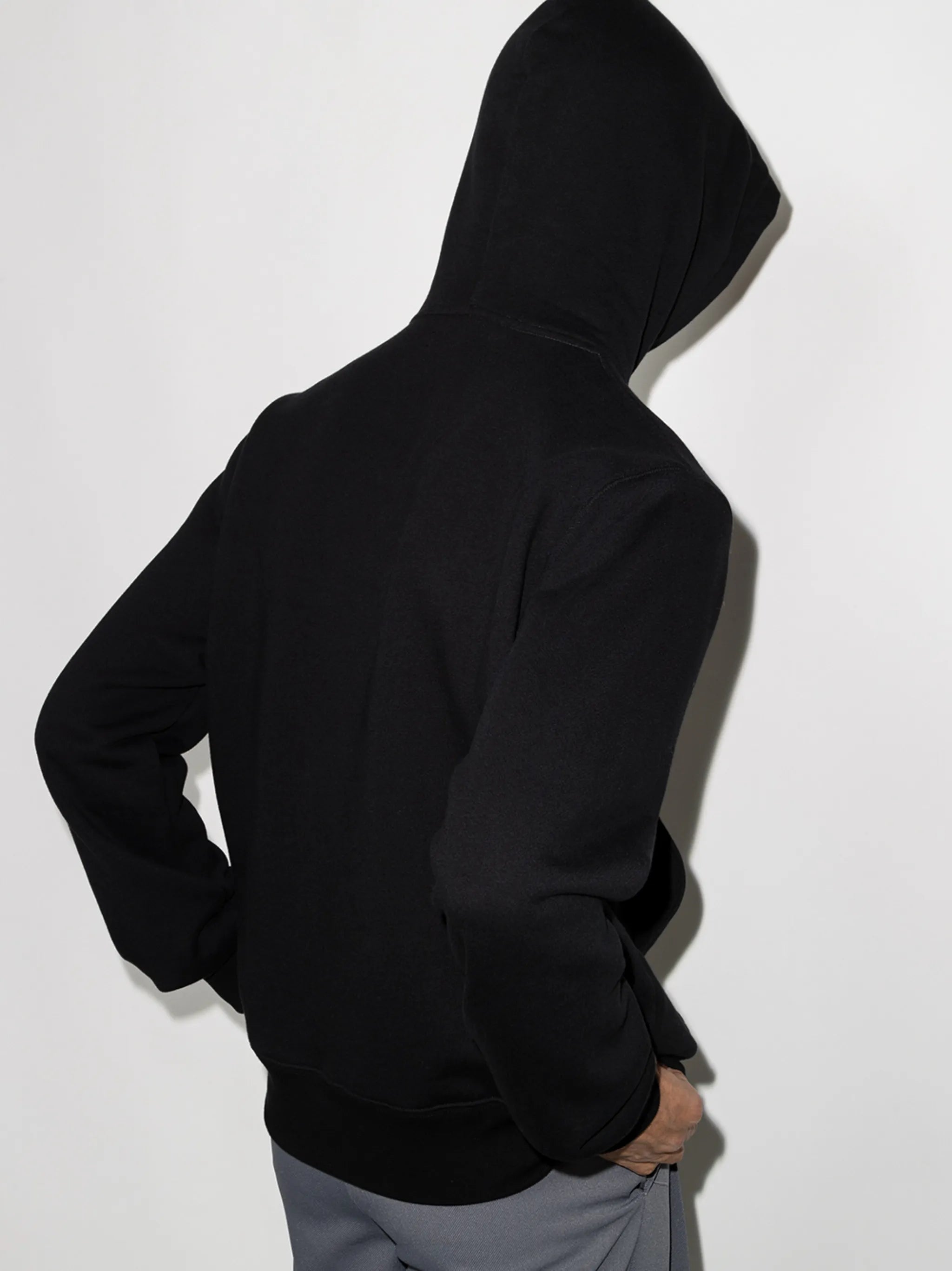 logo-print cotton hoodie