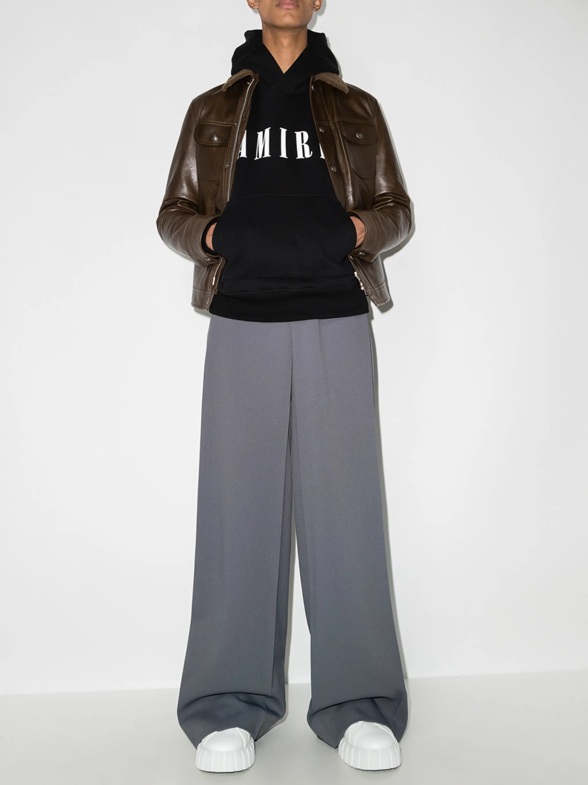 logo-print cotton hoodie