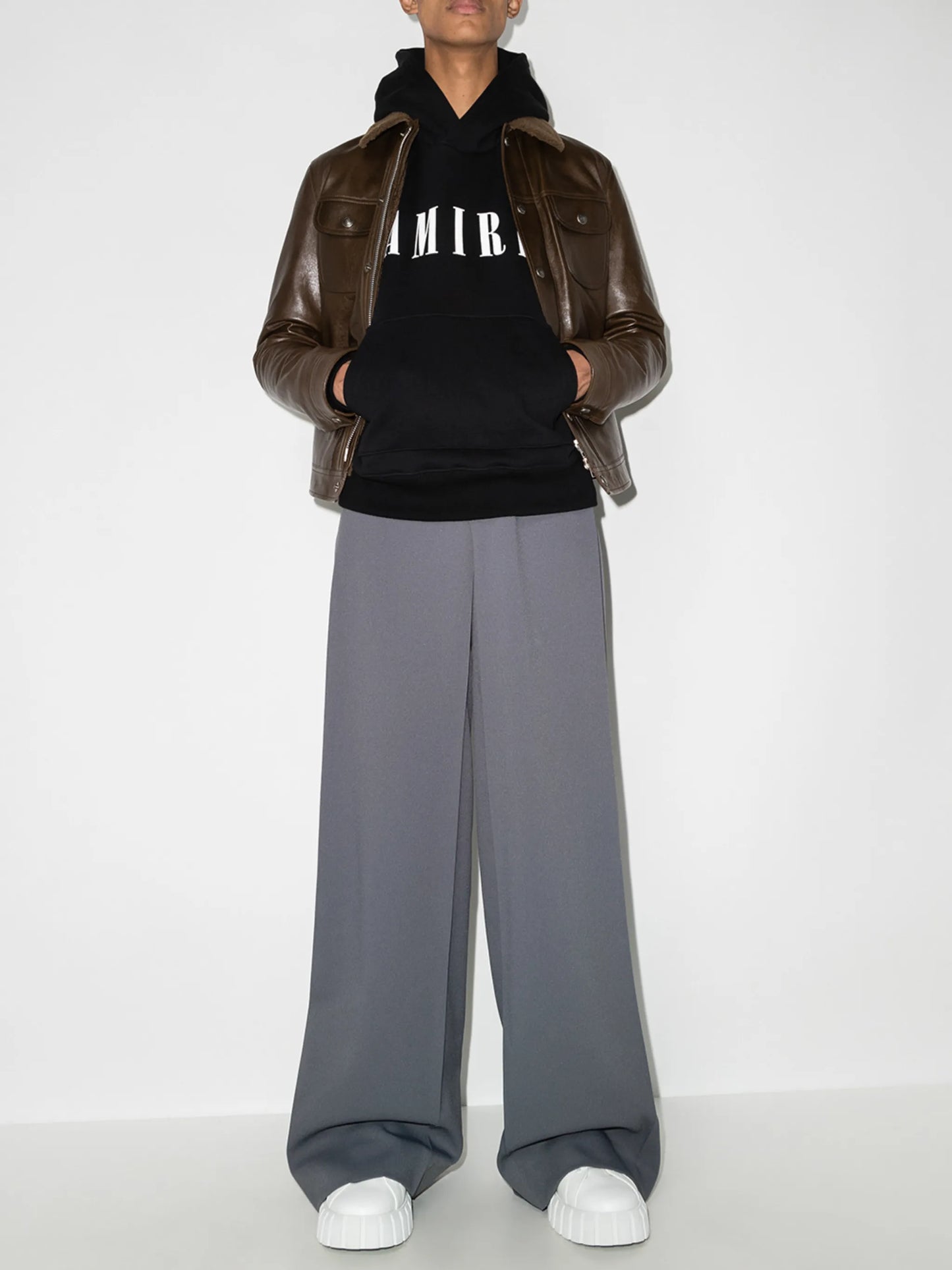 logo-print cotton hoodie