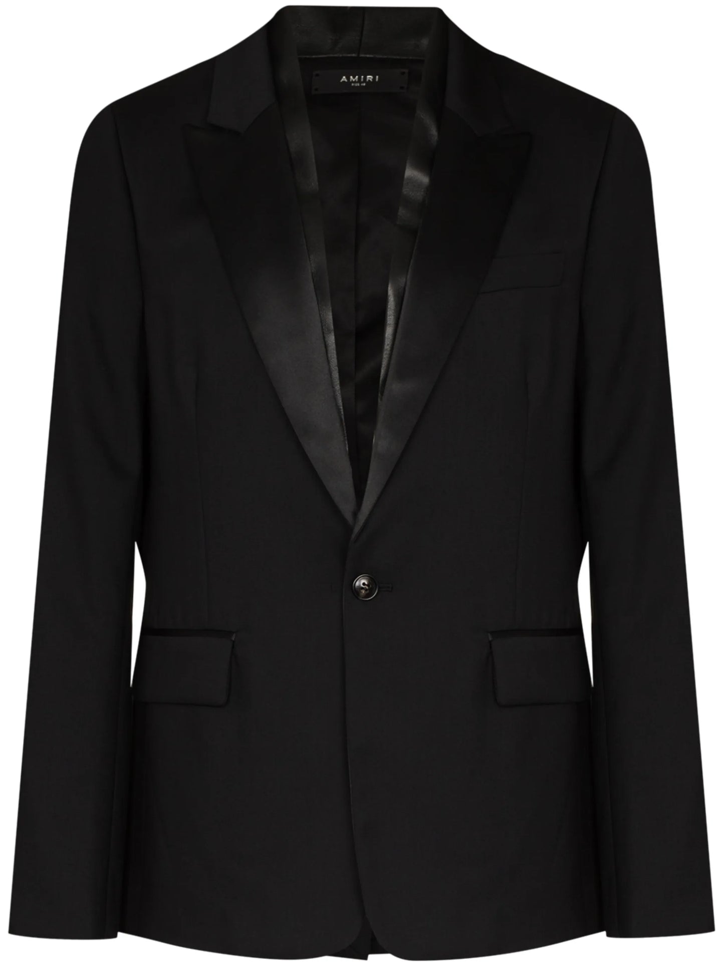 Leather Scarf Blazer "Black"