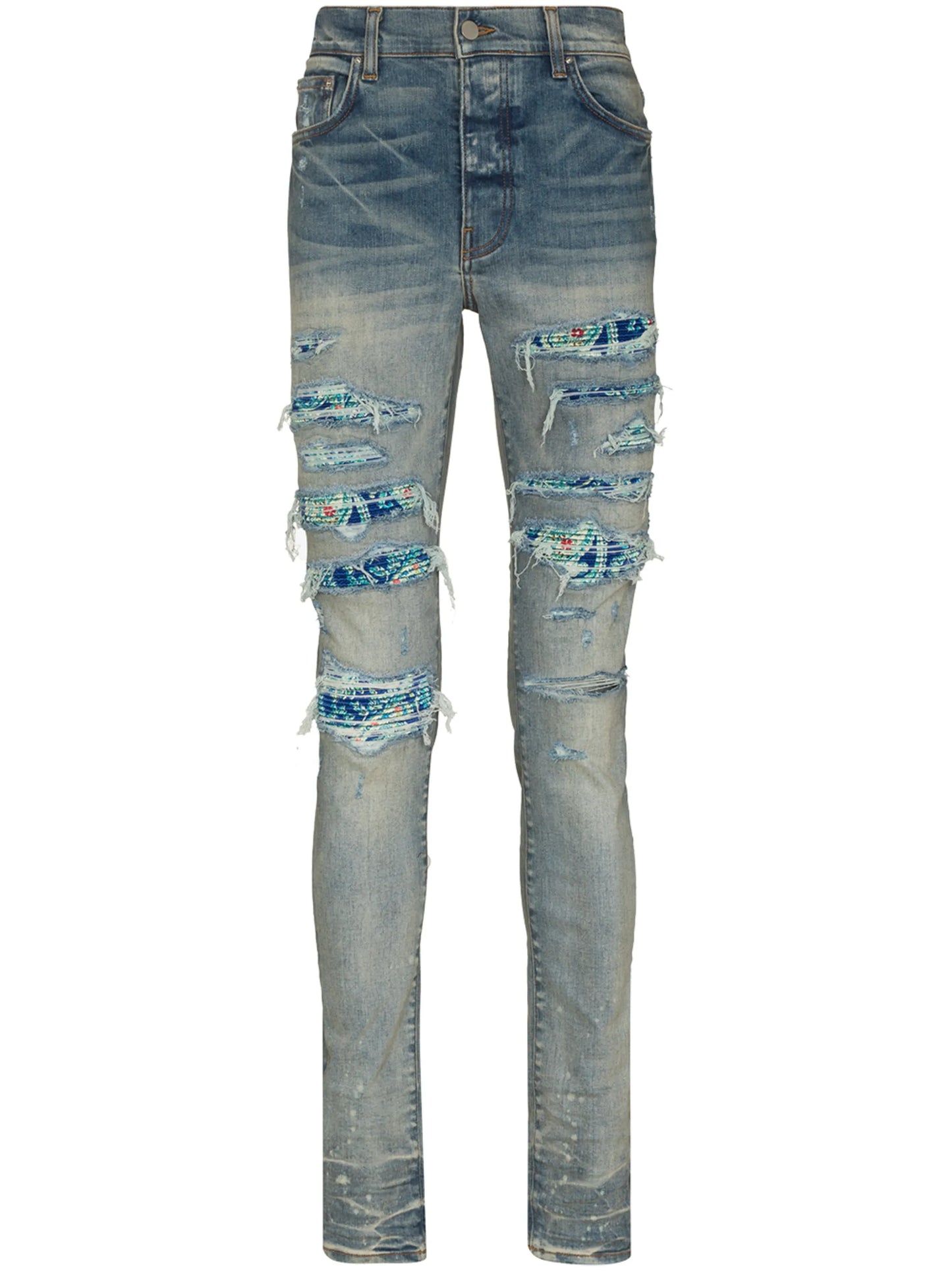 PJ Trasher distressed-effect skinny jeans