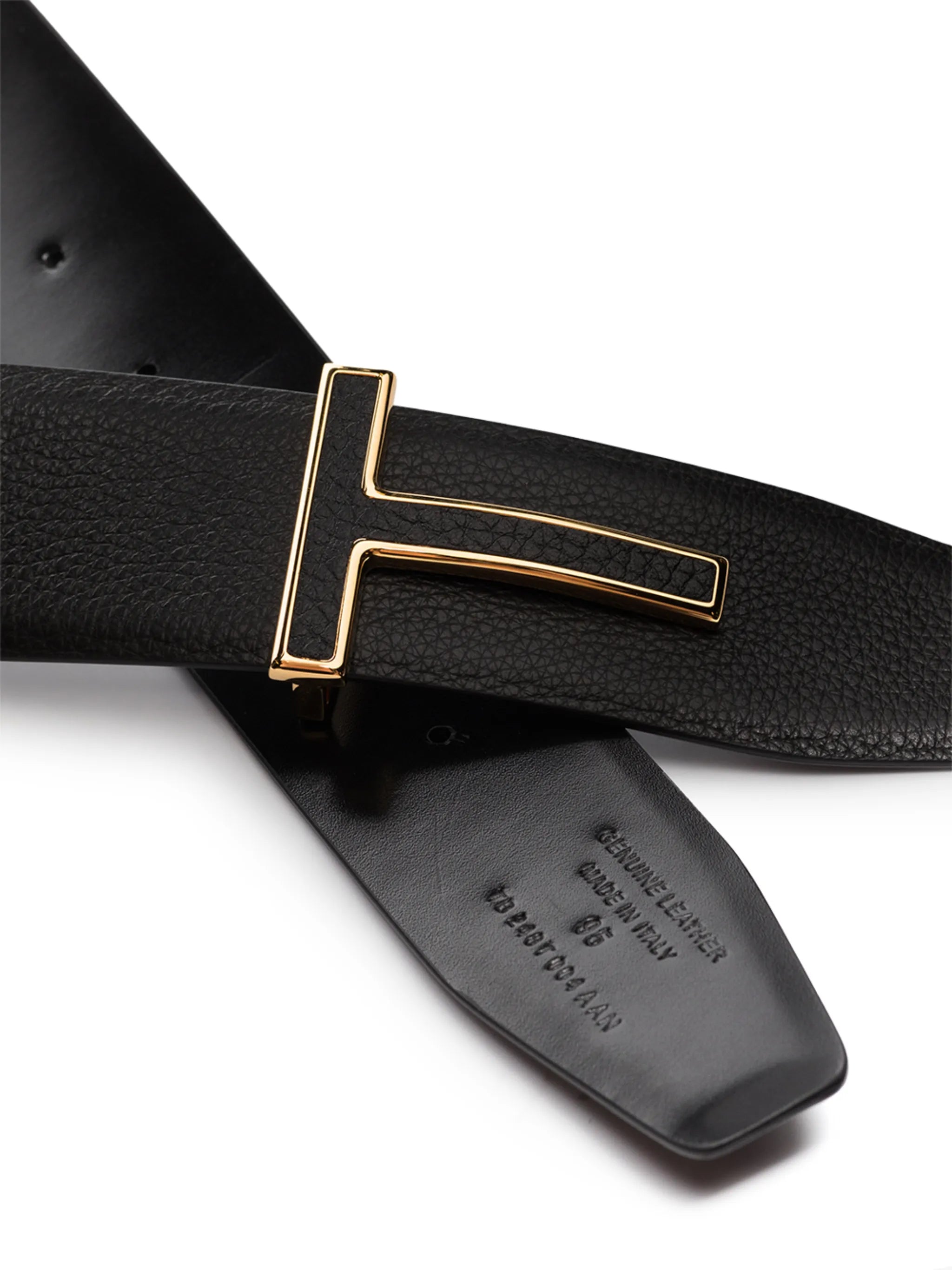 reversible T-buckle belt