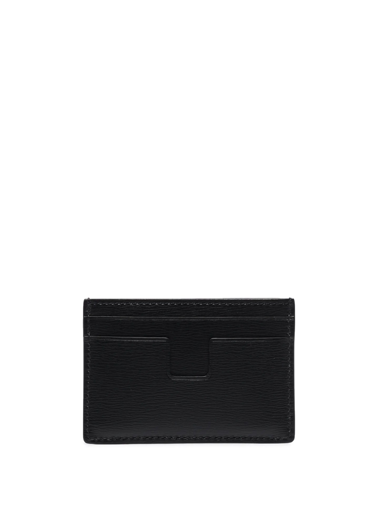 logo-detail leather cardholder