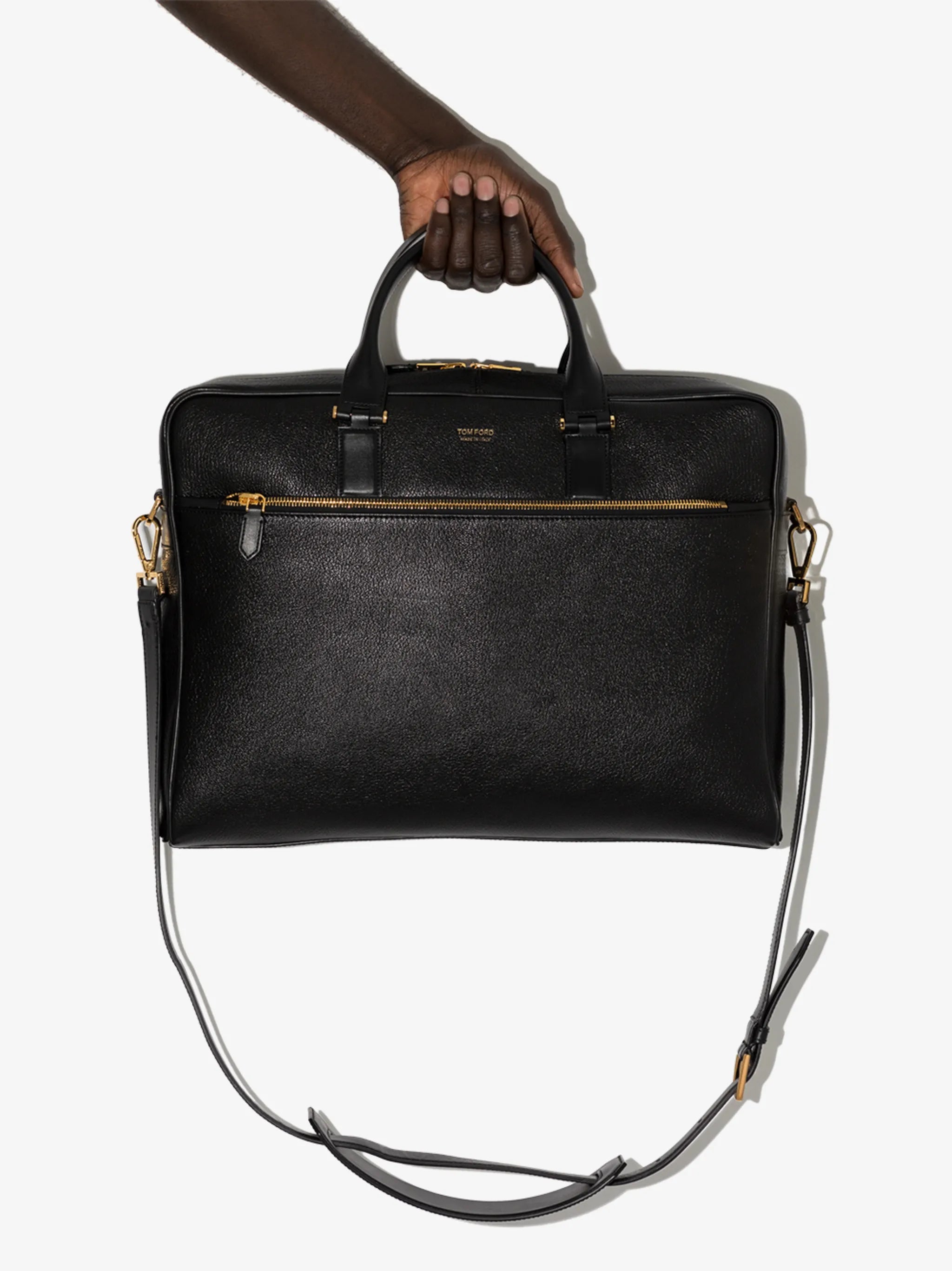 slim medium leather briefcase