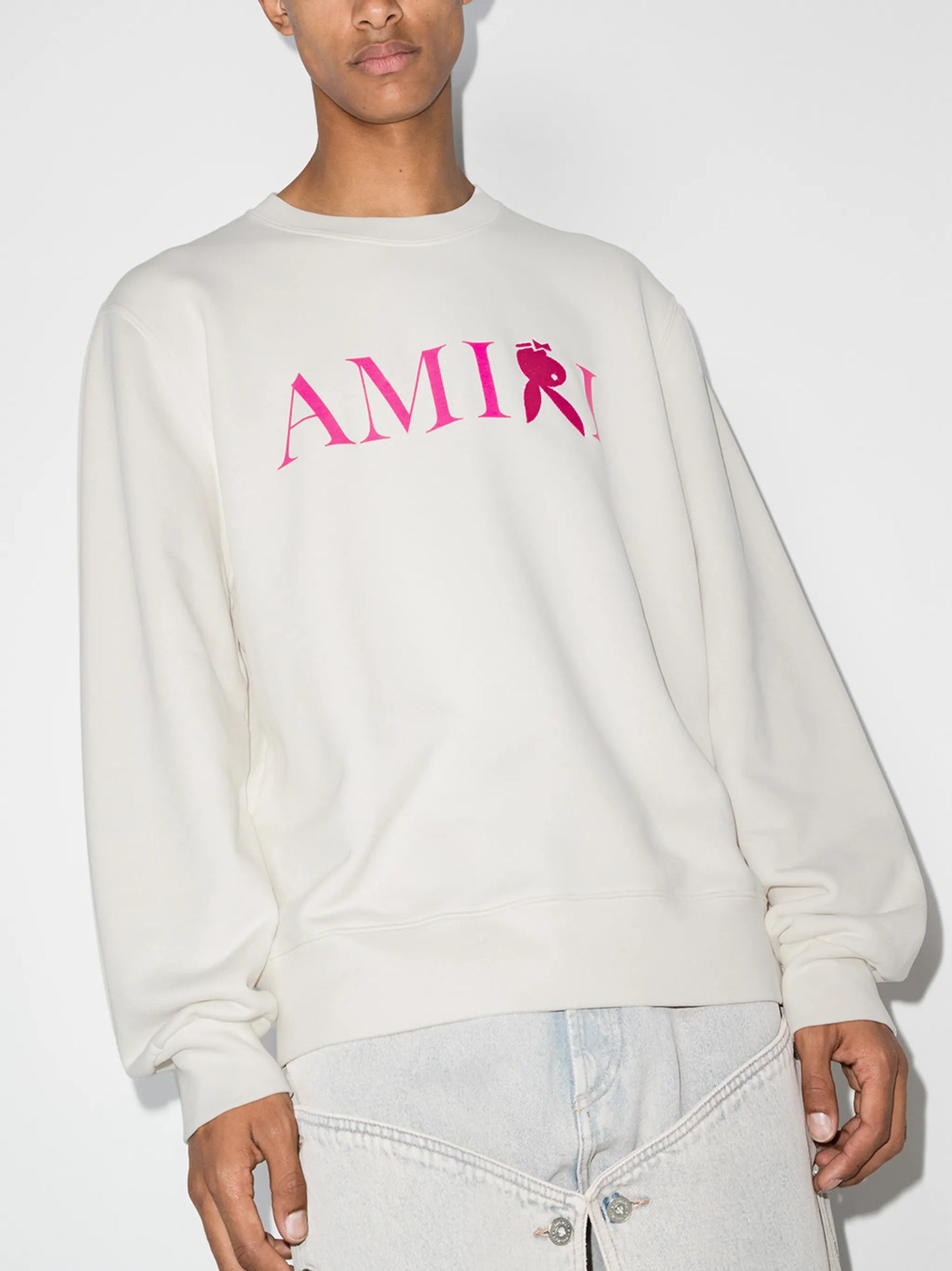reverse bunny logo cotton sweatshirt