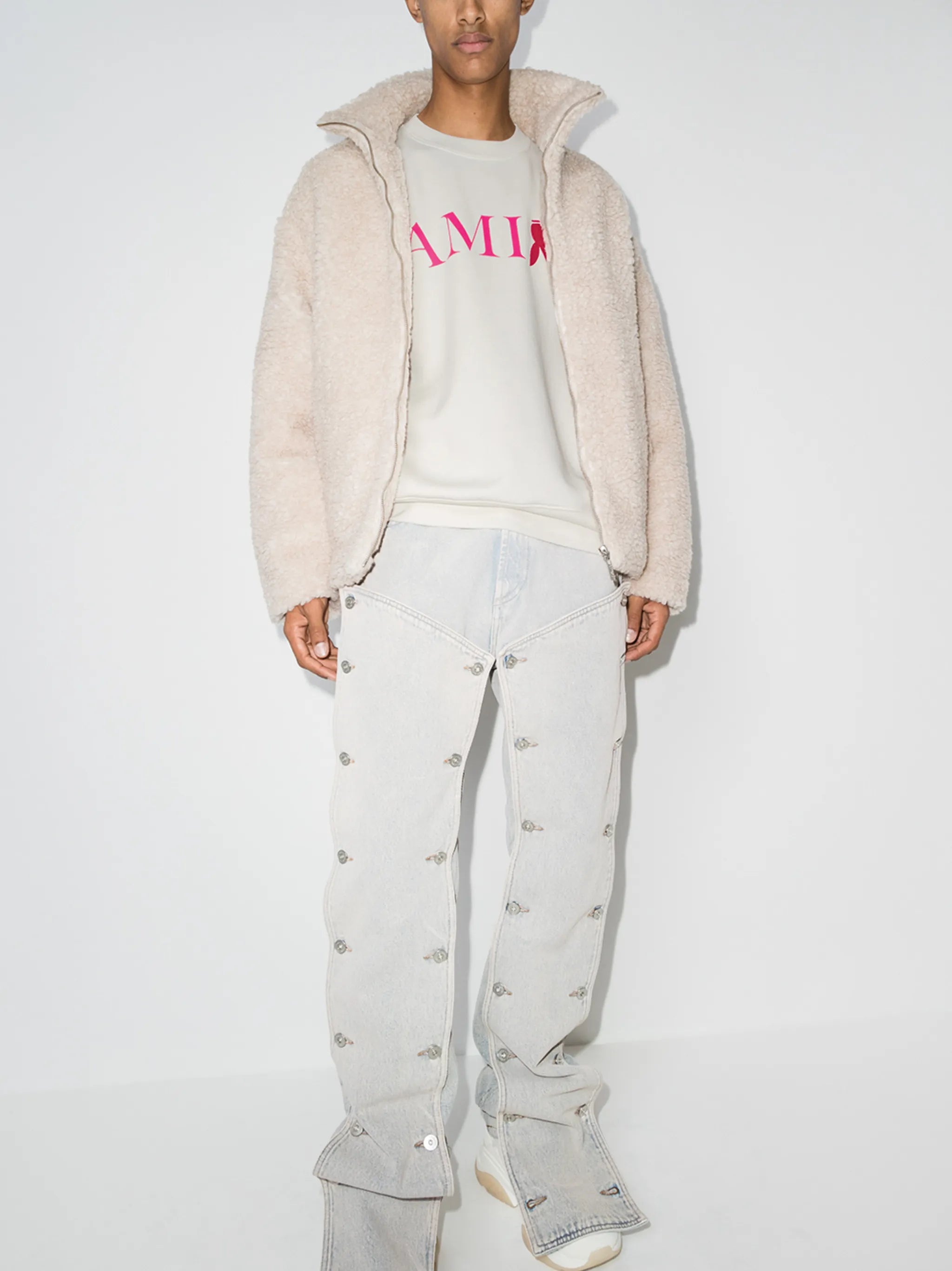 reverse bunny logo cotton sweatshirt