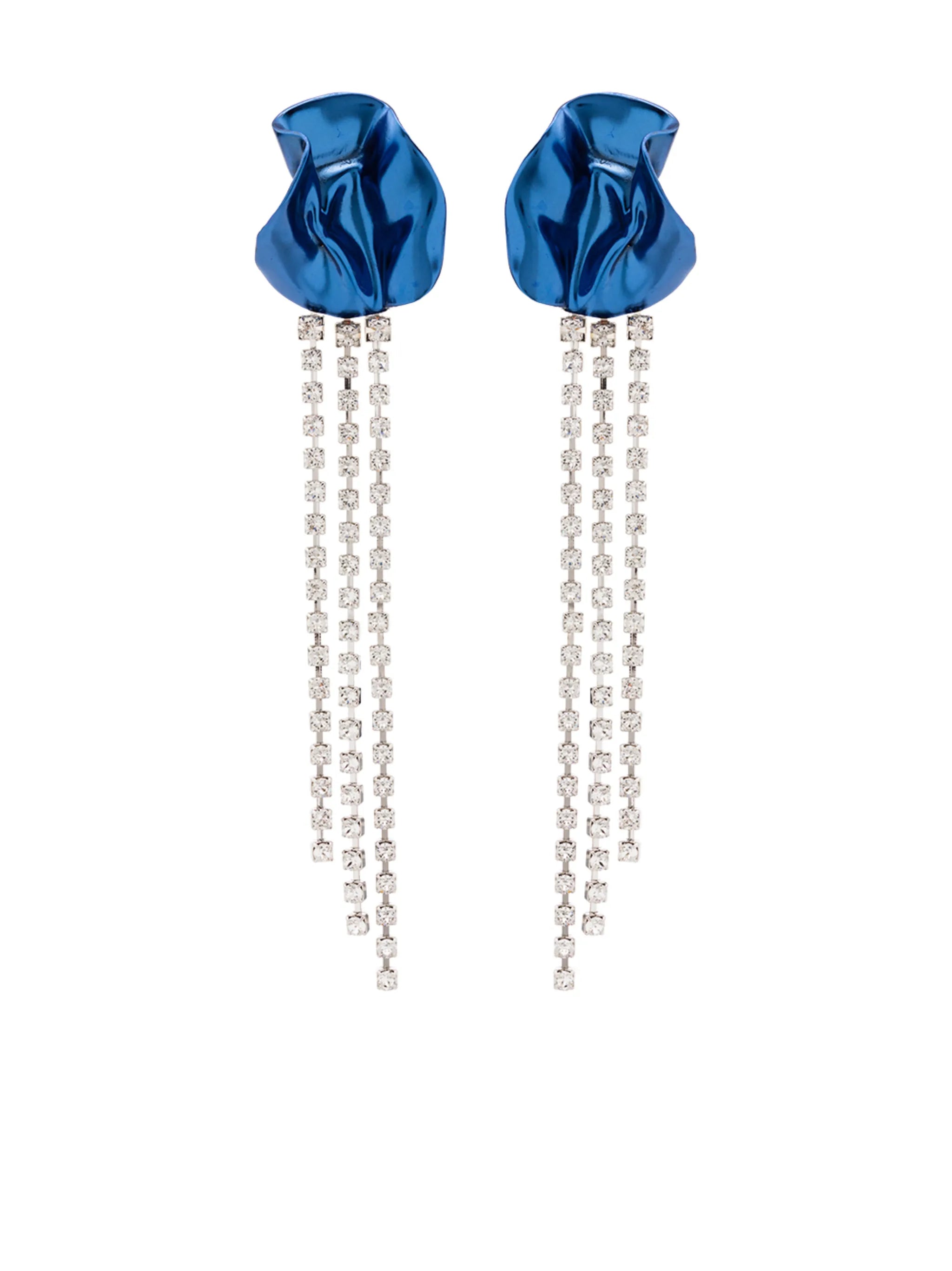 Georgia crystal-embellished drop earrings