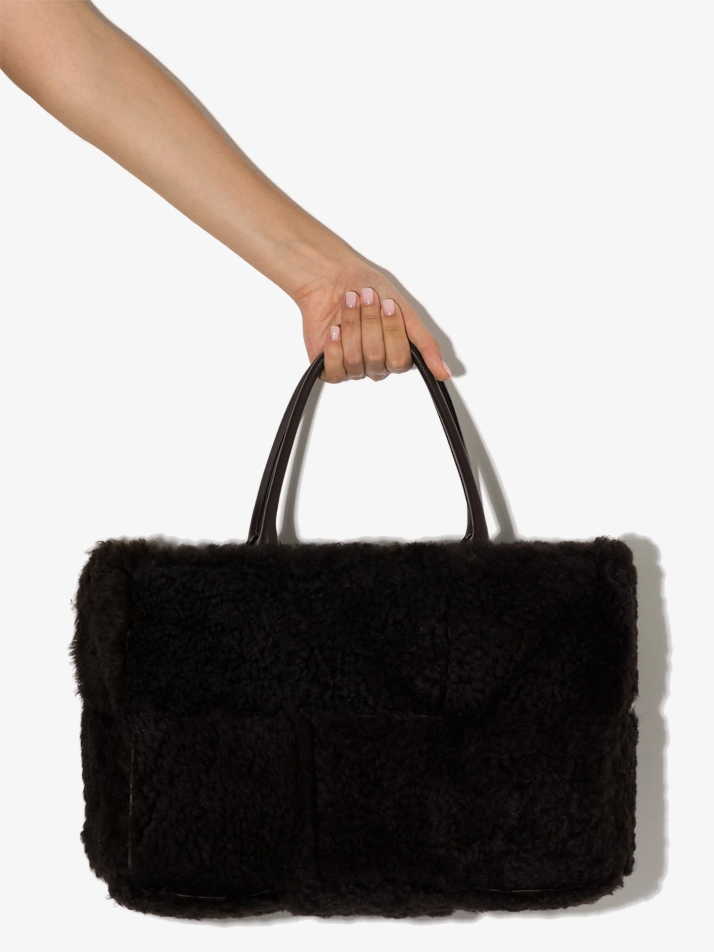 Intrecciato shearling tote bag