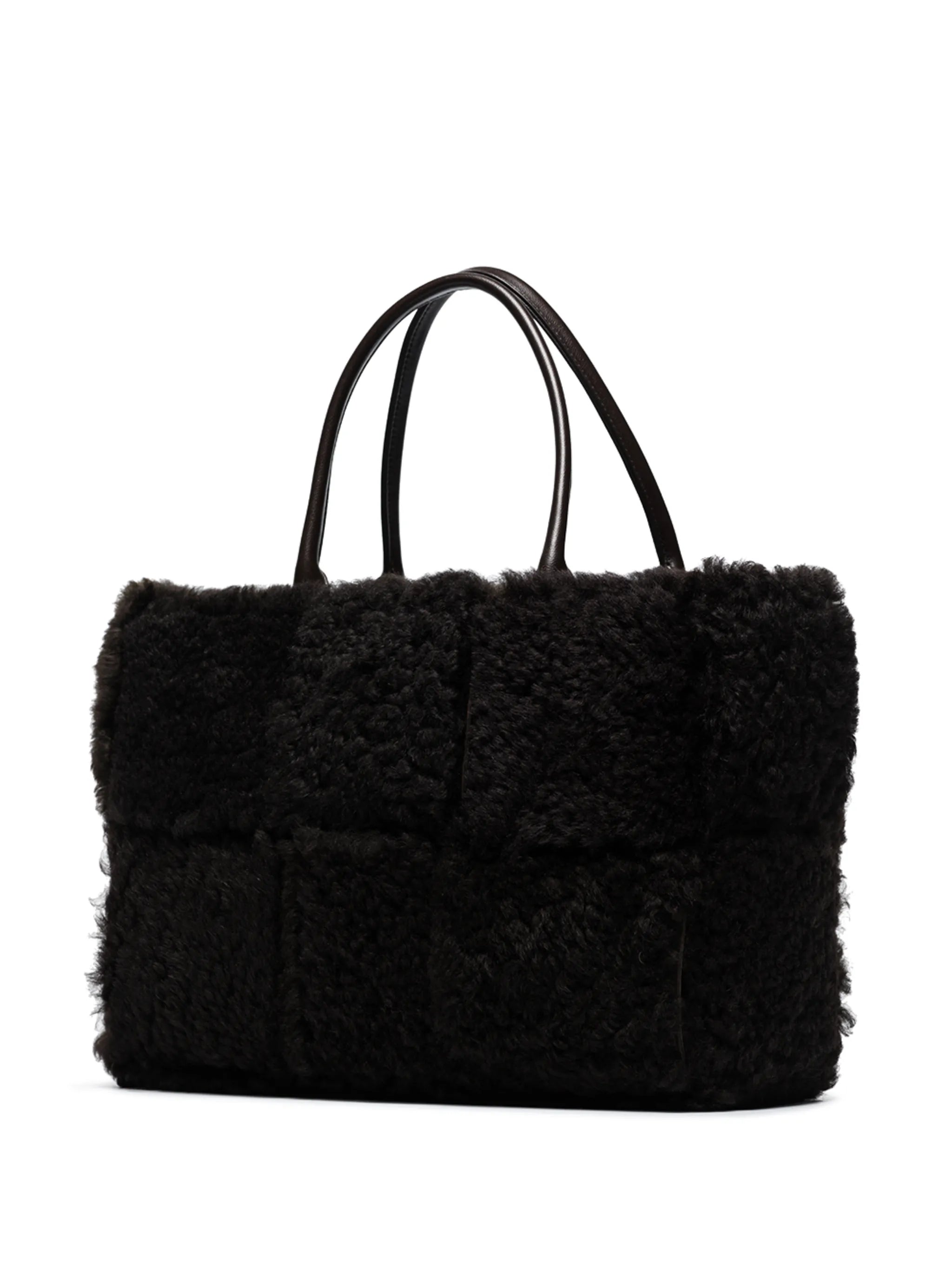 Intrecciato shearling tote bag