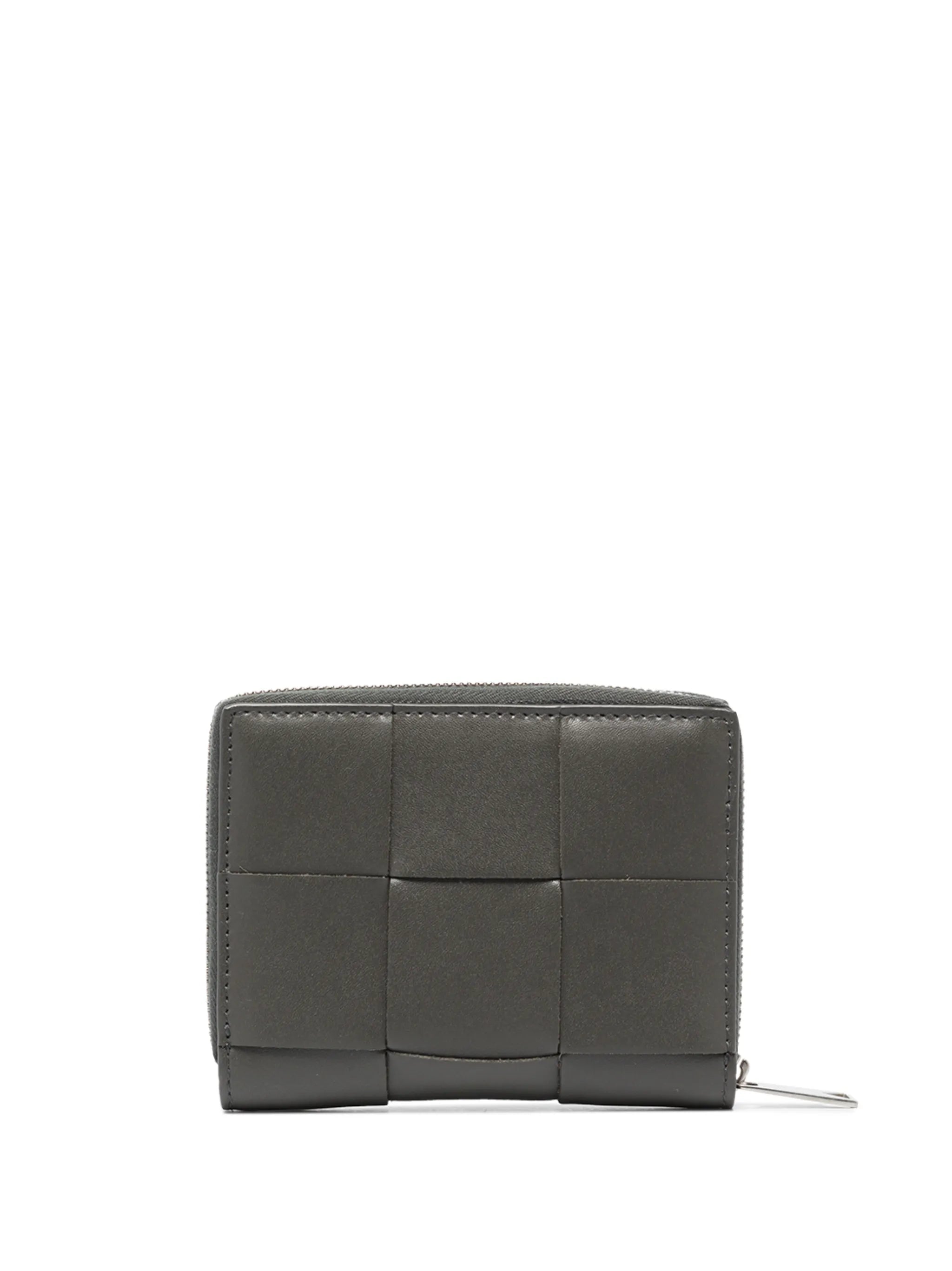 Intrecciato zipped wallet