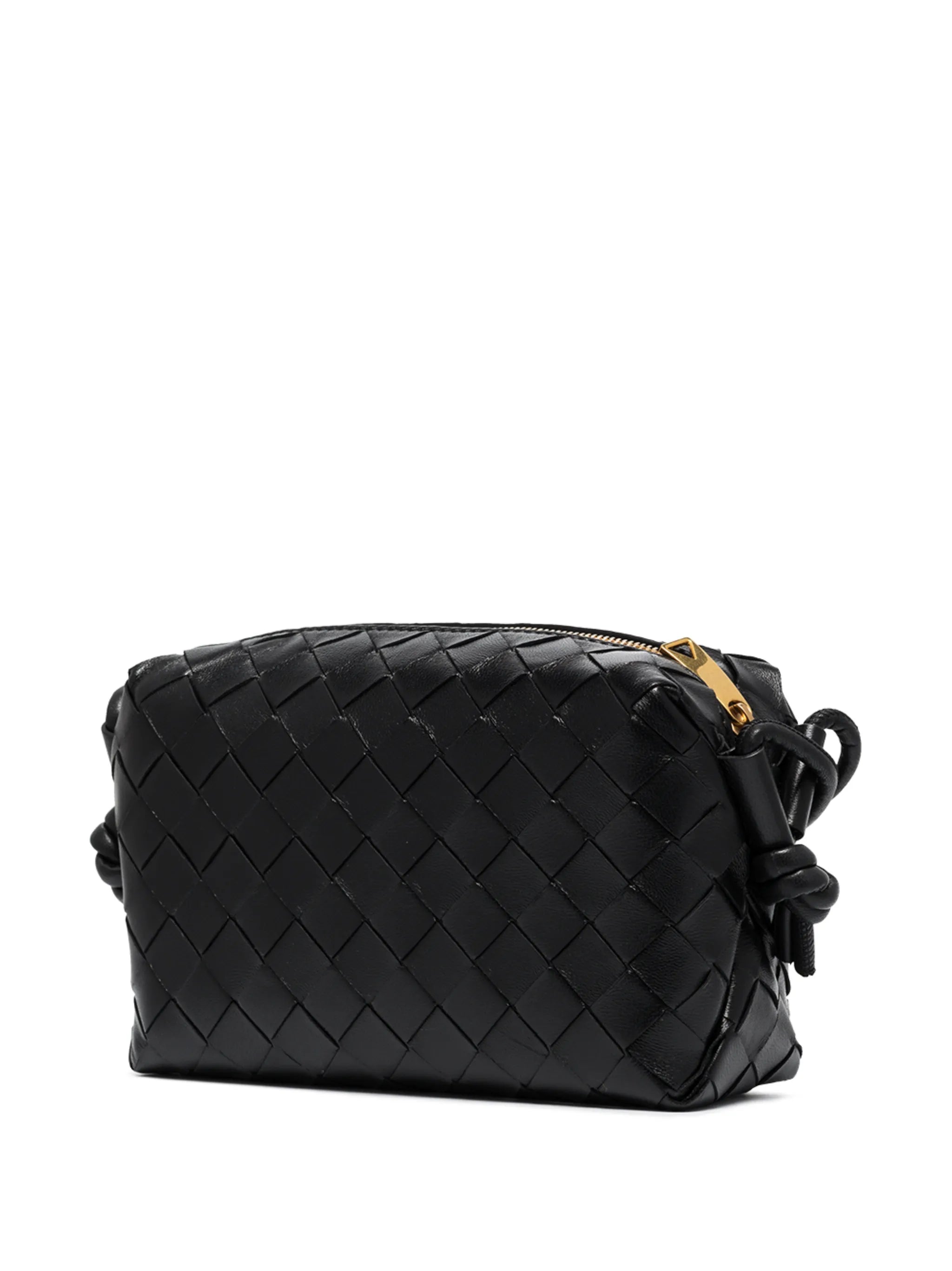 Intrecciato-weave shoulder bag