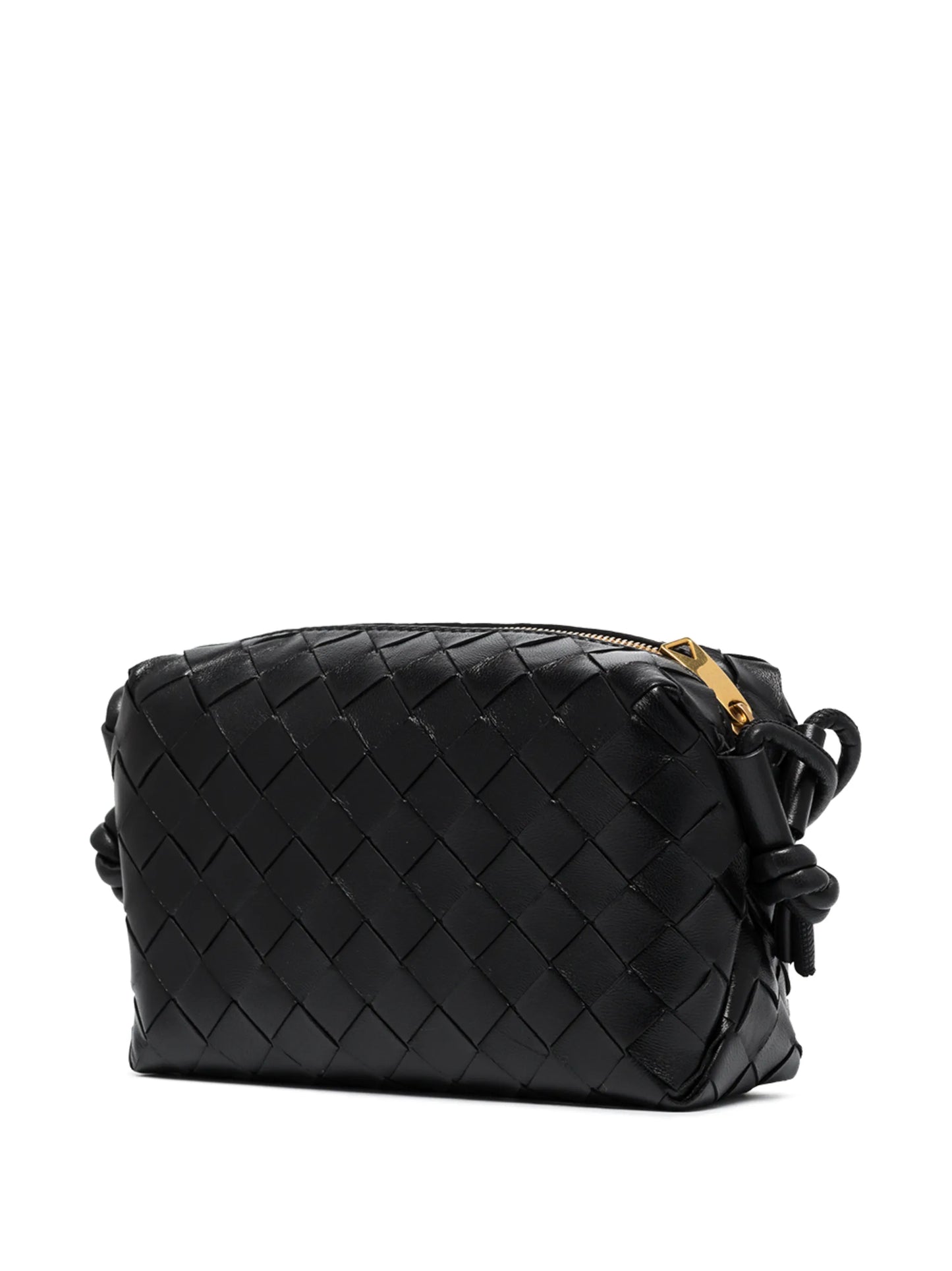 Intrecciato-weave shoulder bag