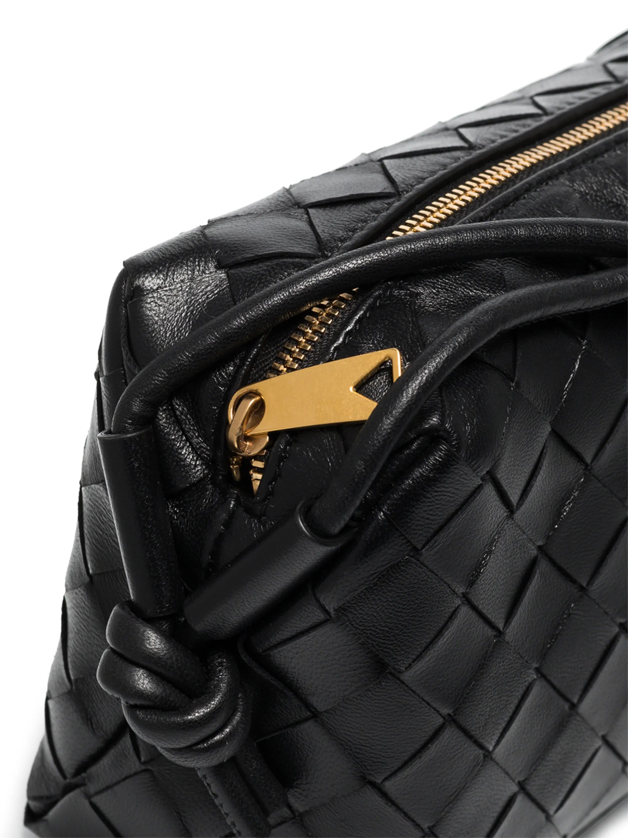 Intrecciato-weave shoulder bag