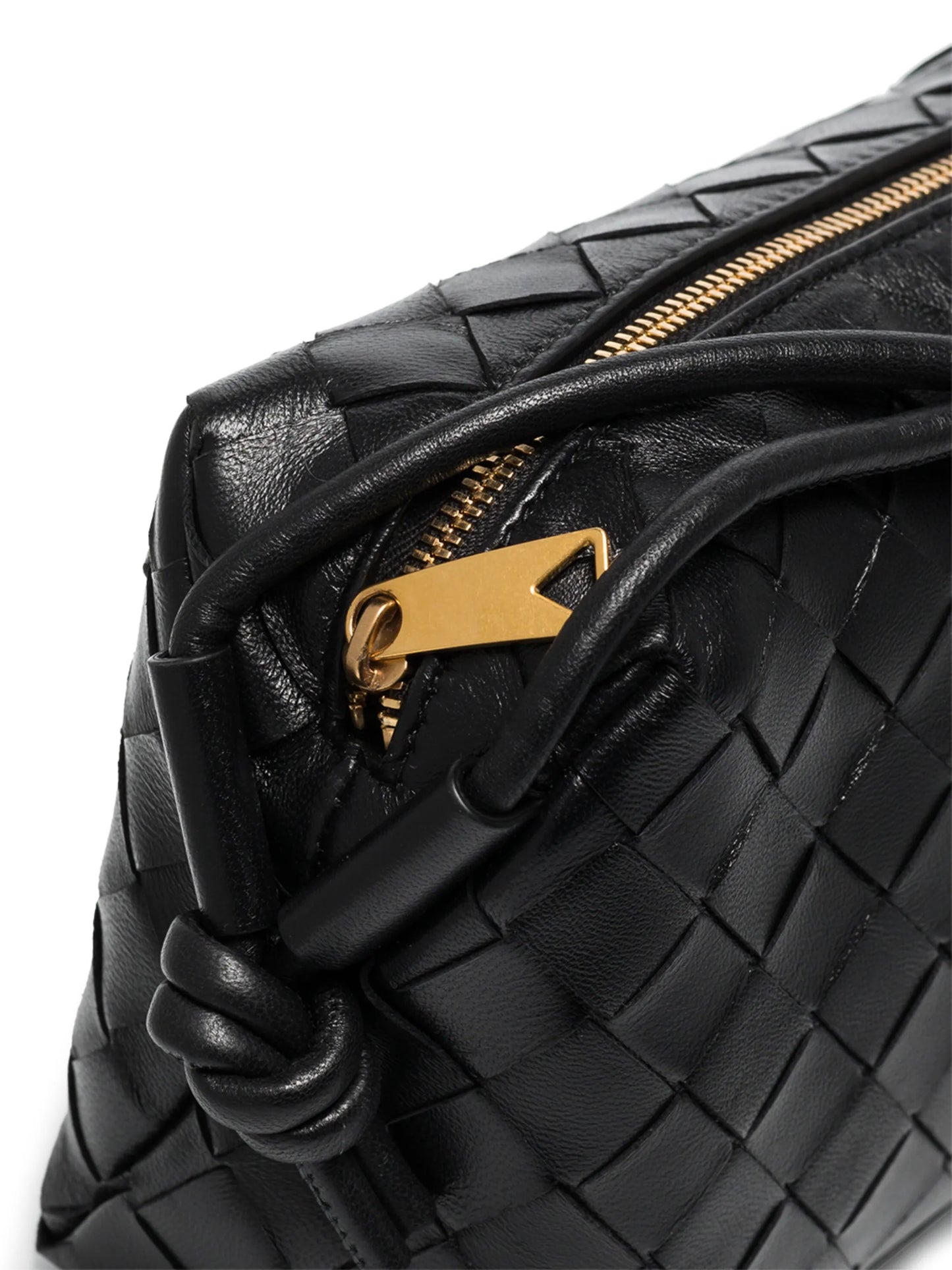 Intrecciato-weave shoulder bag