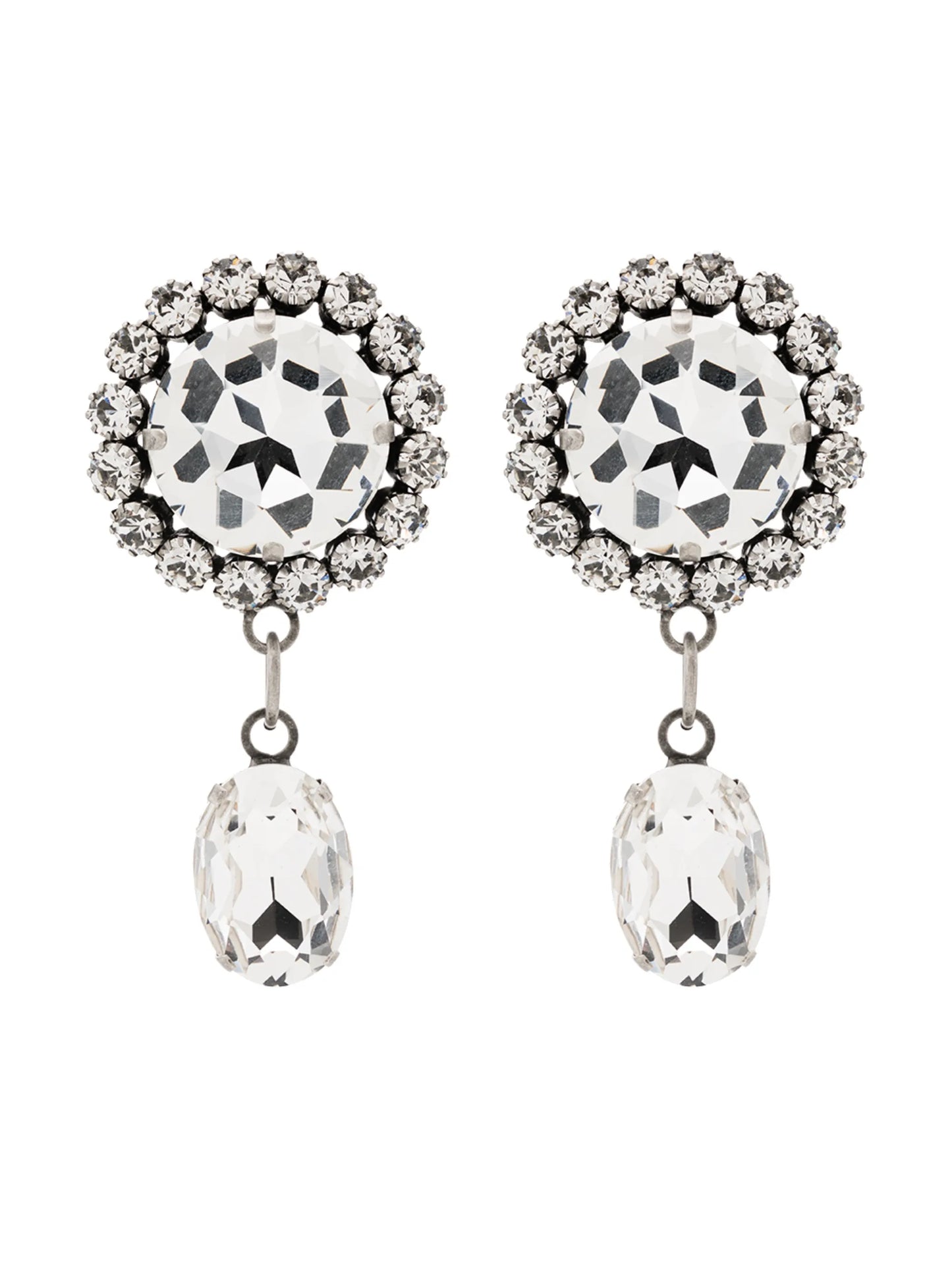 large crystal drop earrings