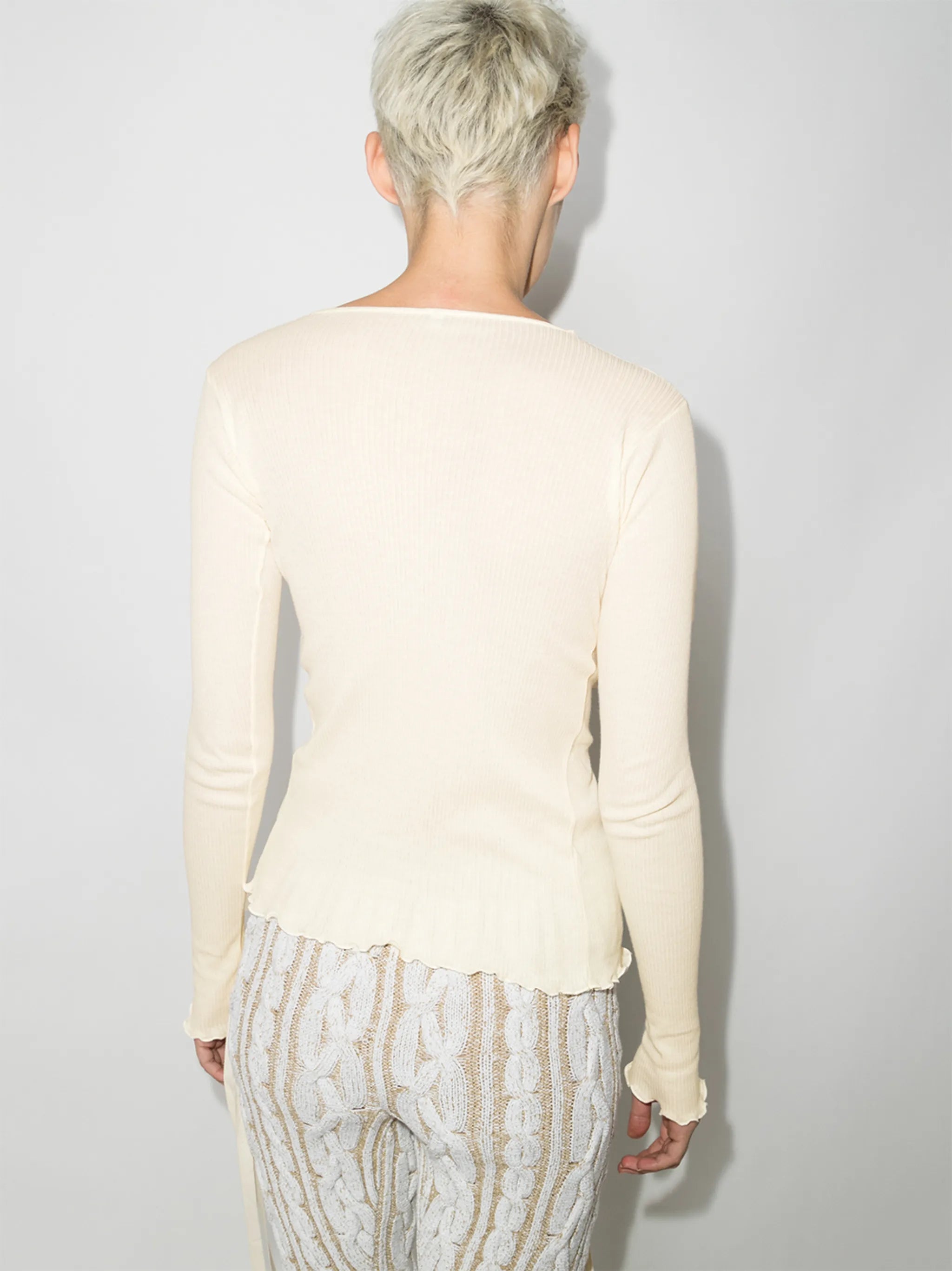 Omit wrap V-neck cardigan