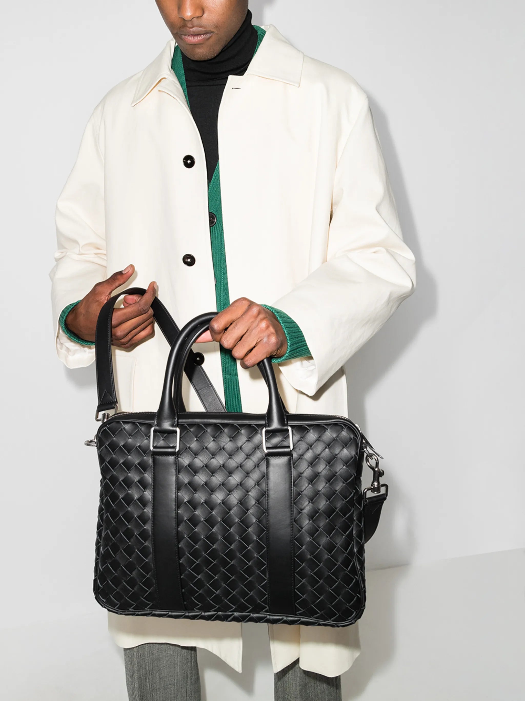 Intrecciato briefcase