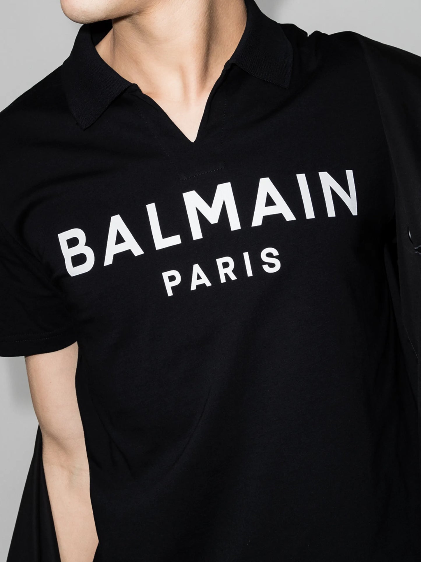 logo-print polo shirt