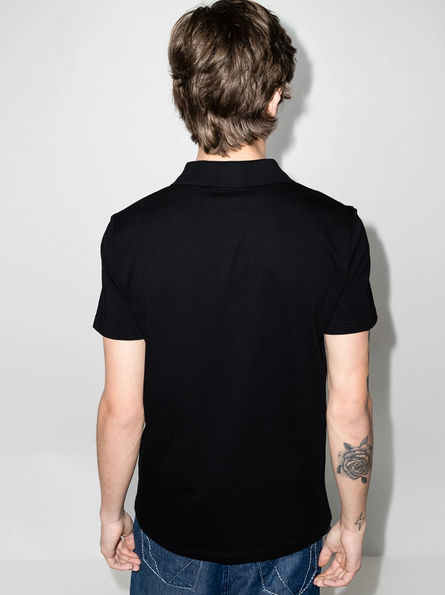 logo-print polo shirt