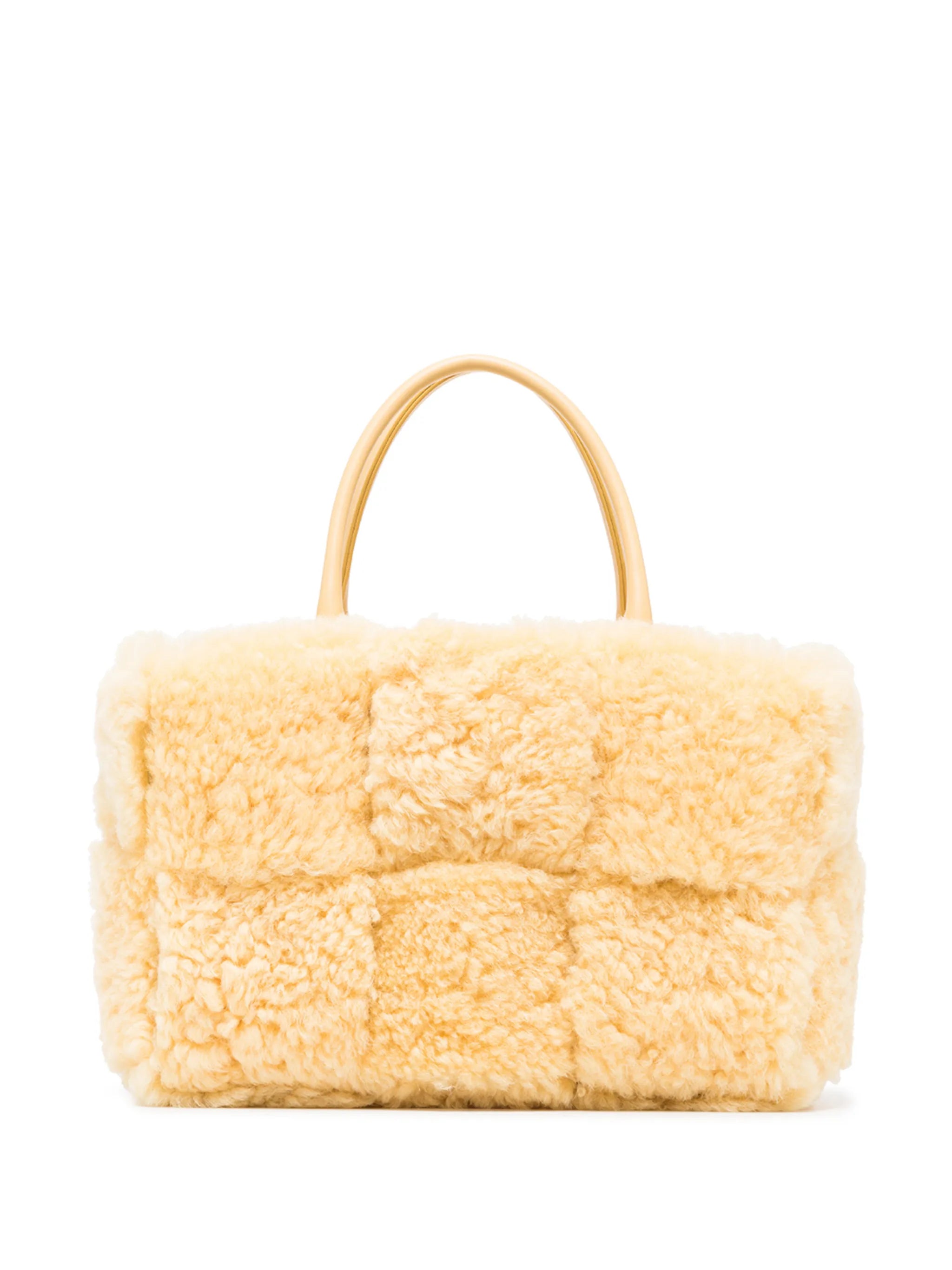 Arco shearling tote bag