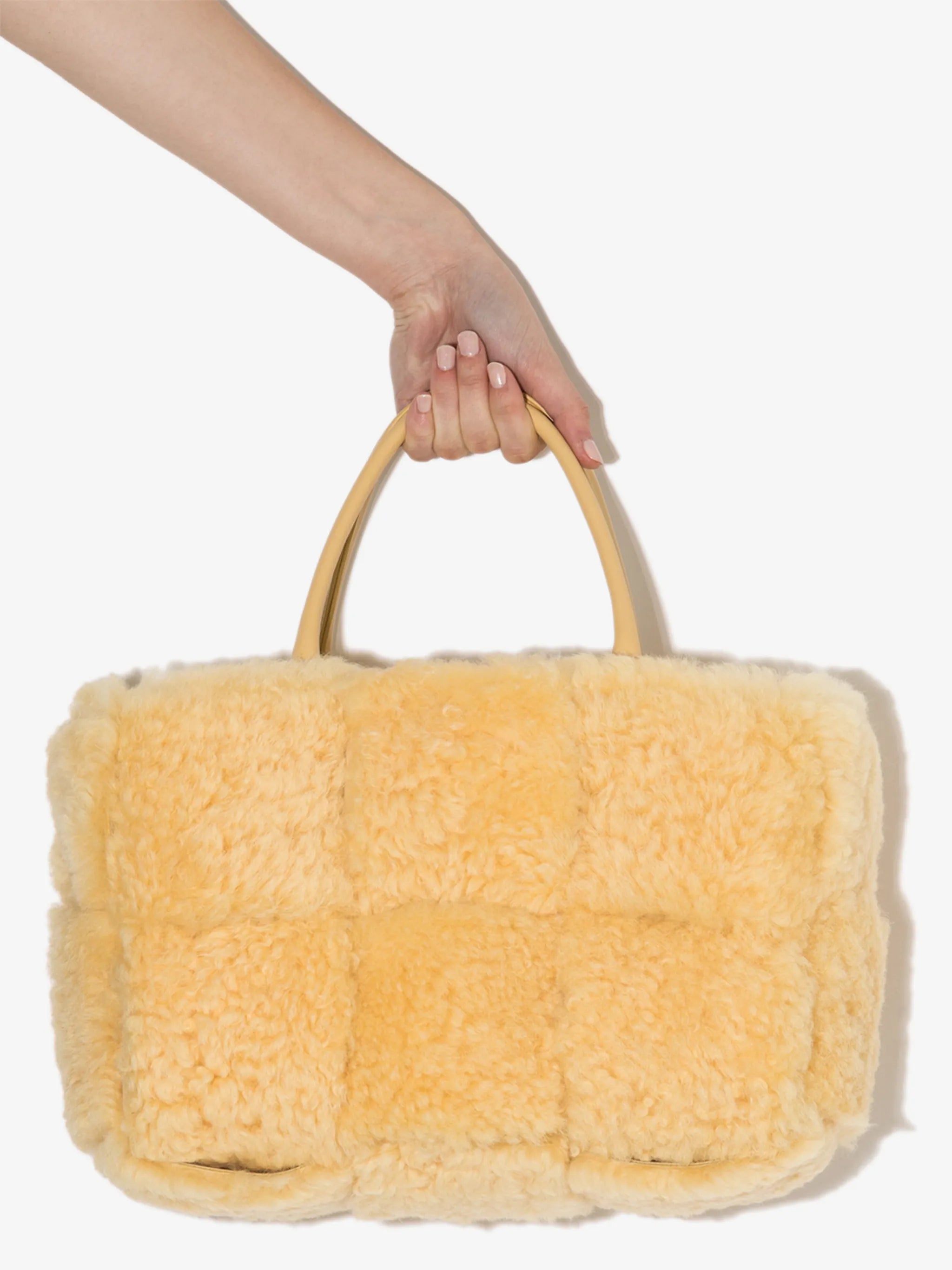 Arco shearling tote bag
