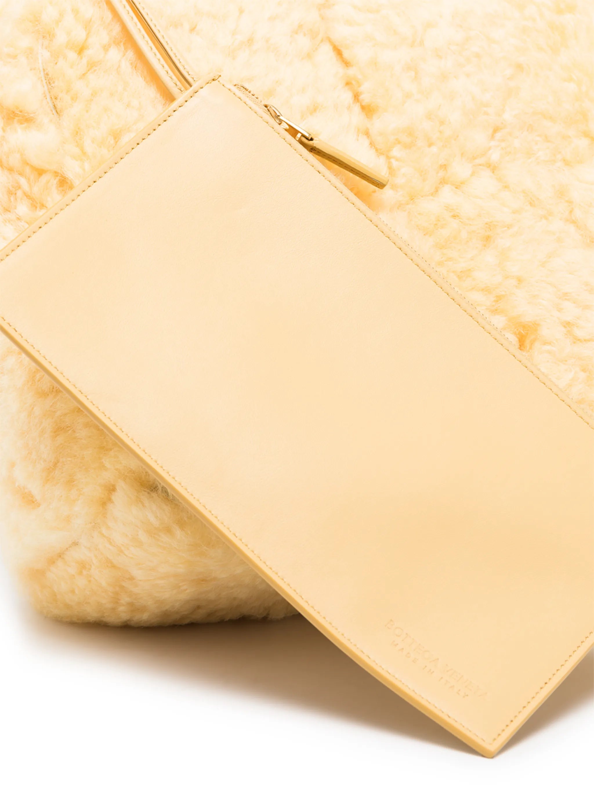 Arco shearling tote bag