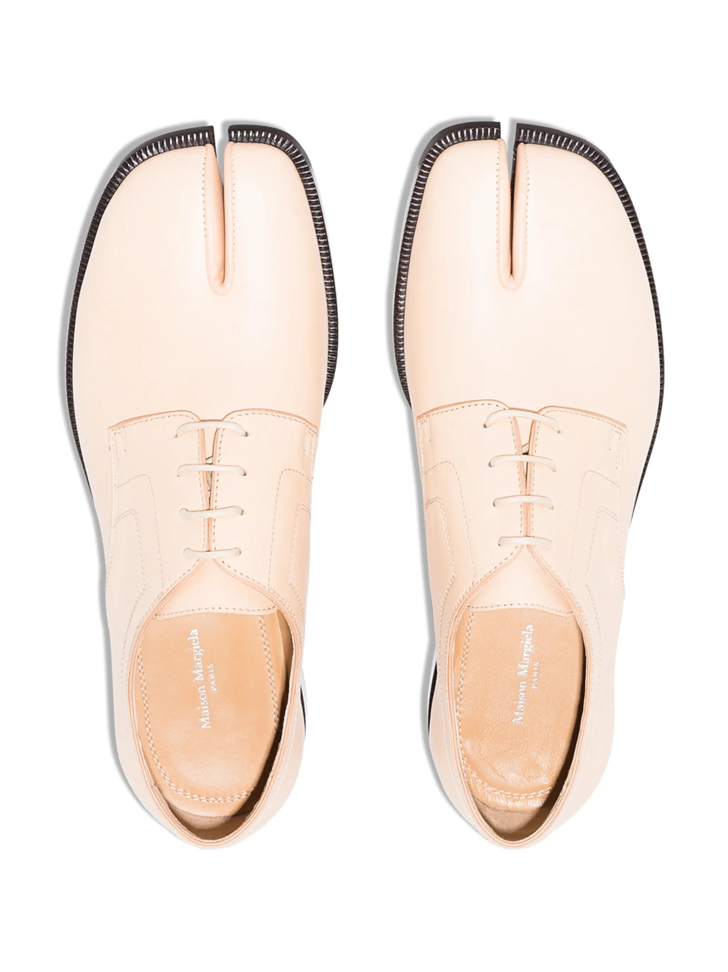 Tabi-toe lace-up shoes