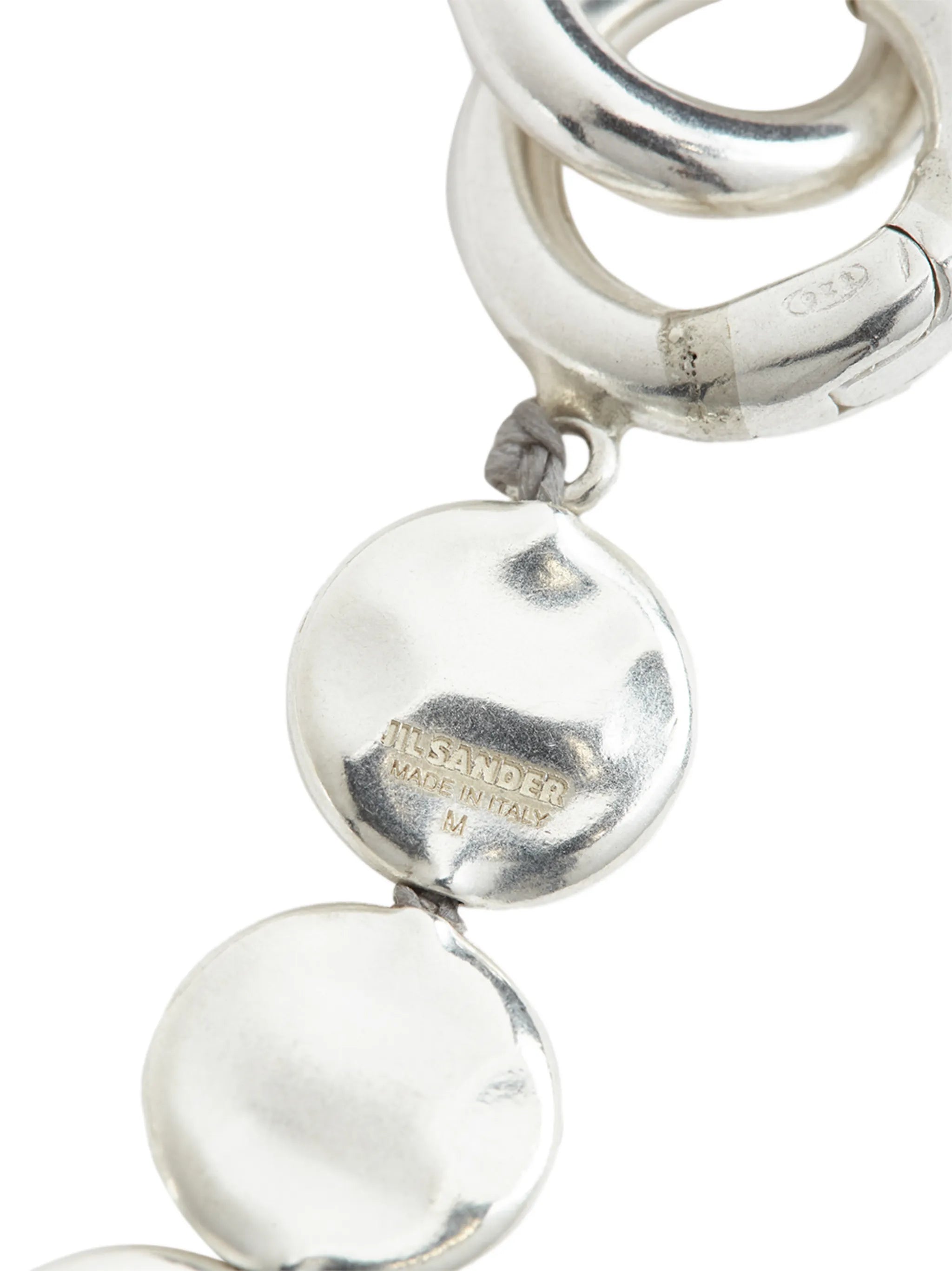 hammered disc bracelet