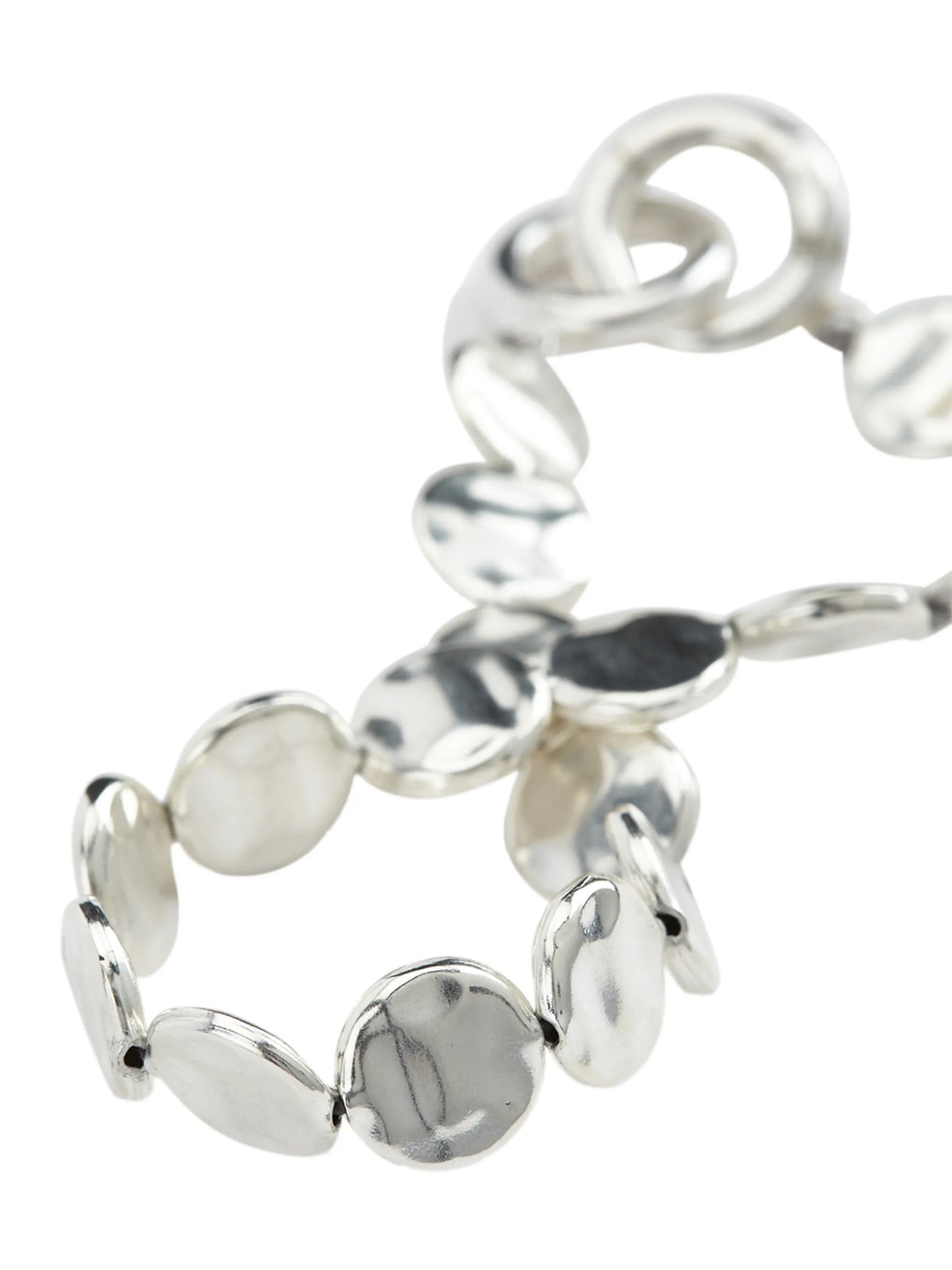 hammered disc bracelet