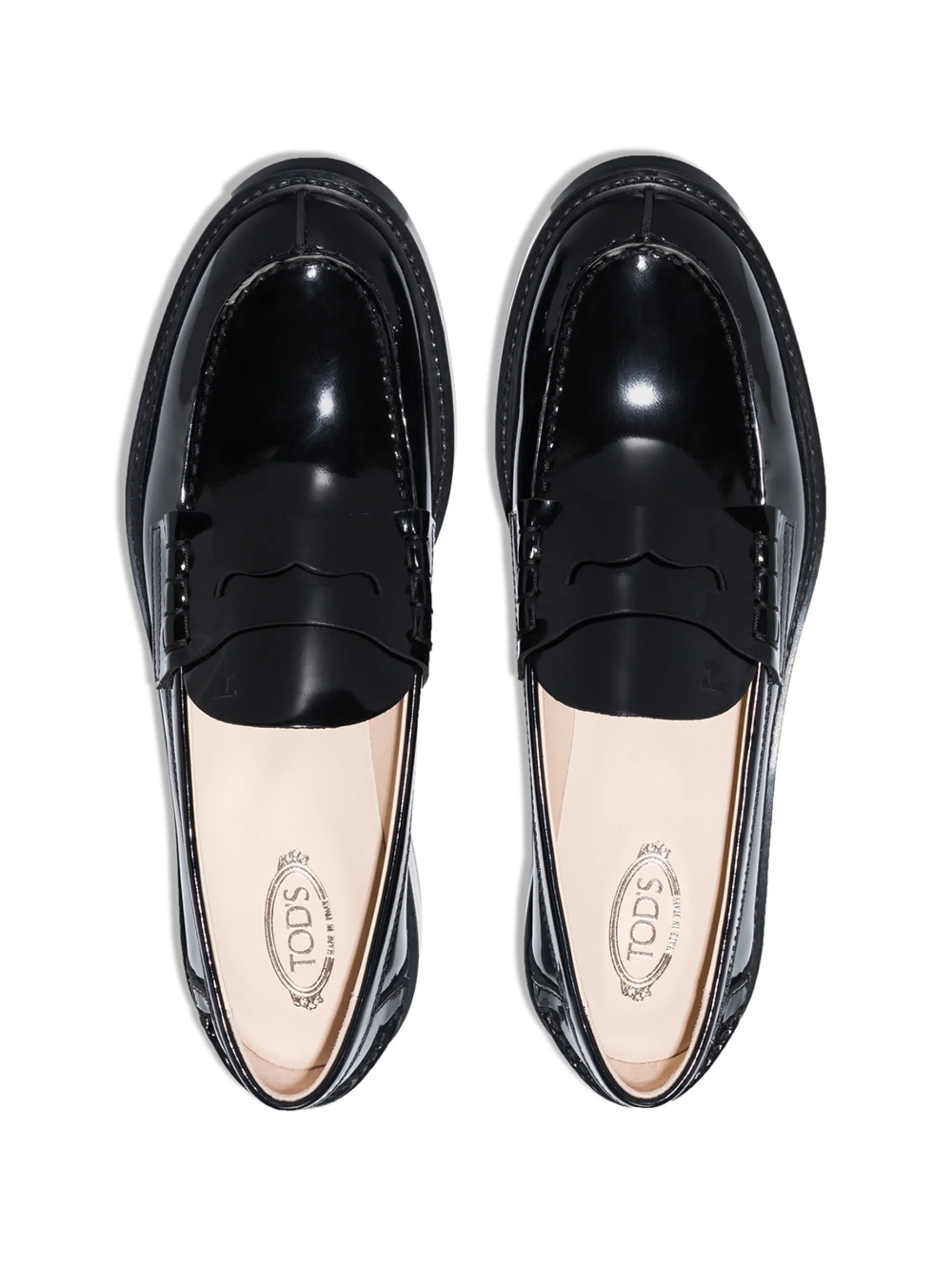 patent leather penny loafers