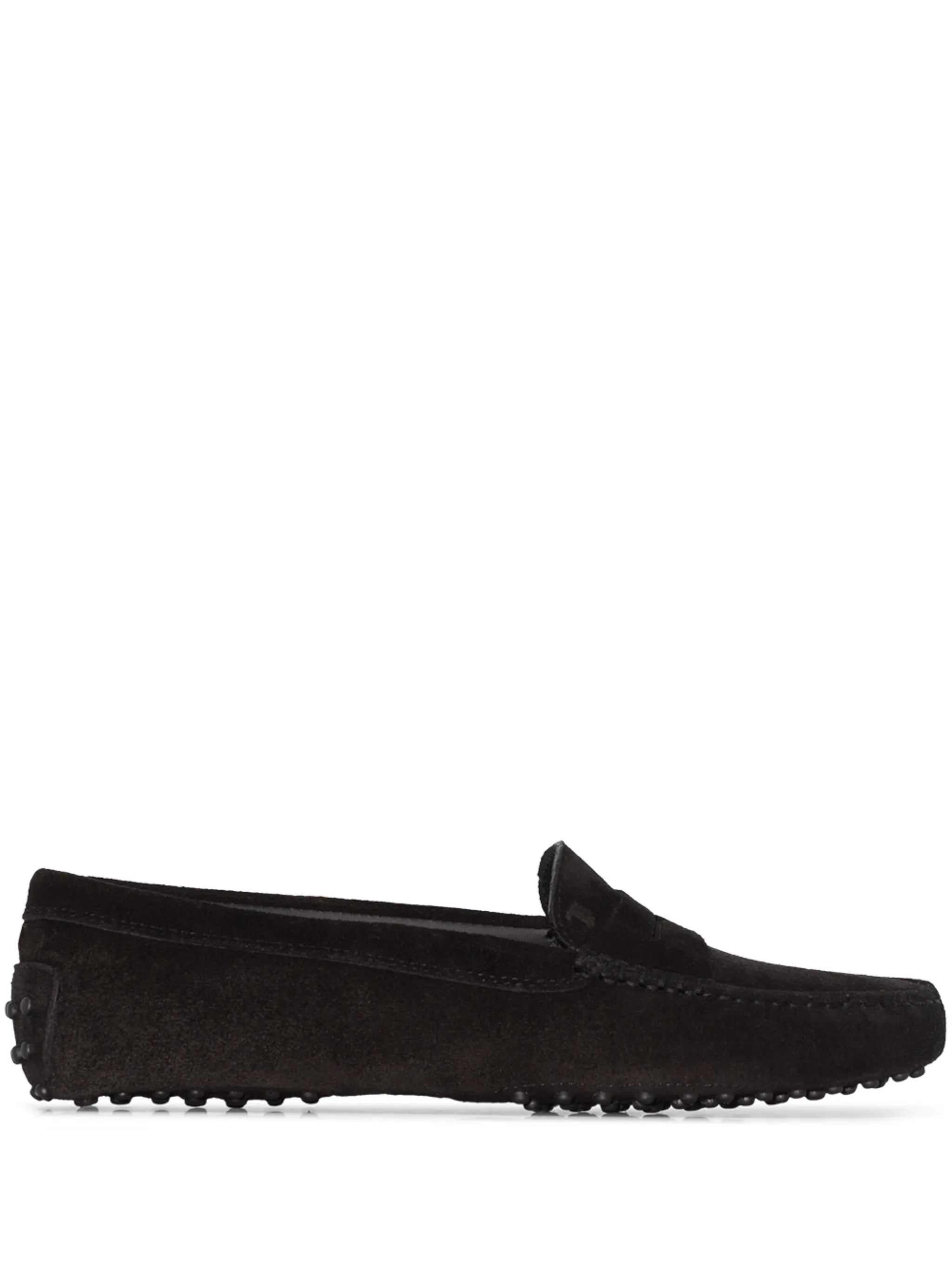 Moccasin suede loafers