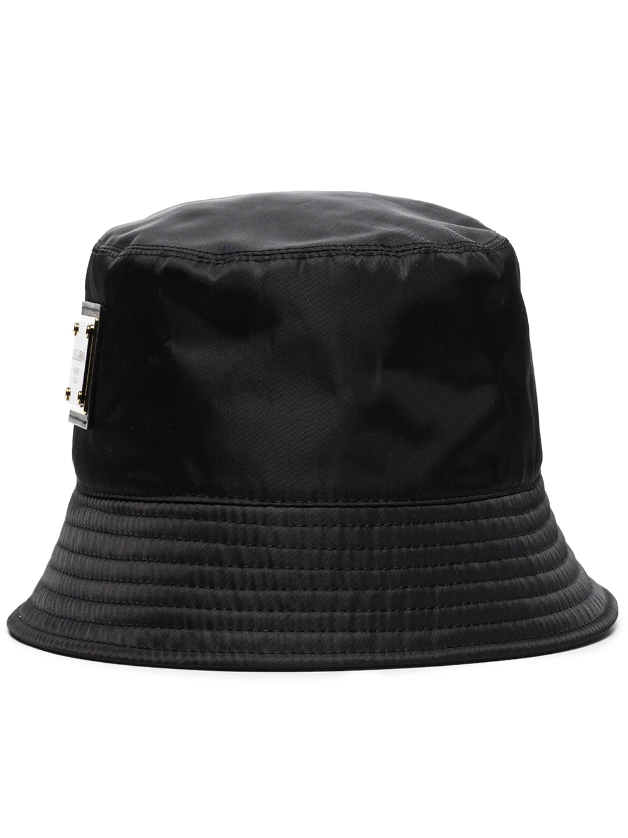logo plaque bucket hat