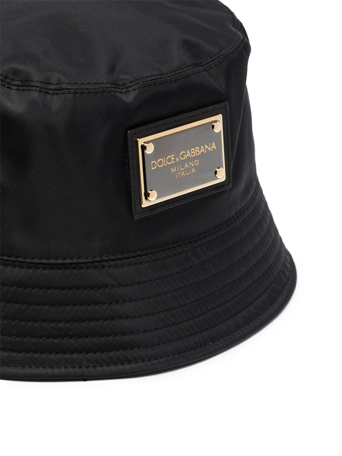logo plaque bucket hat