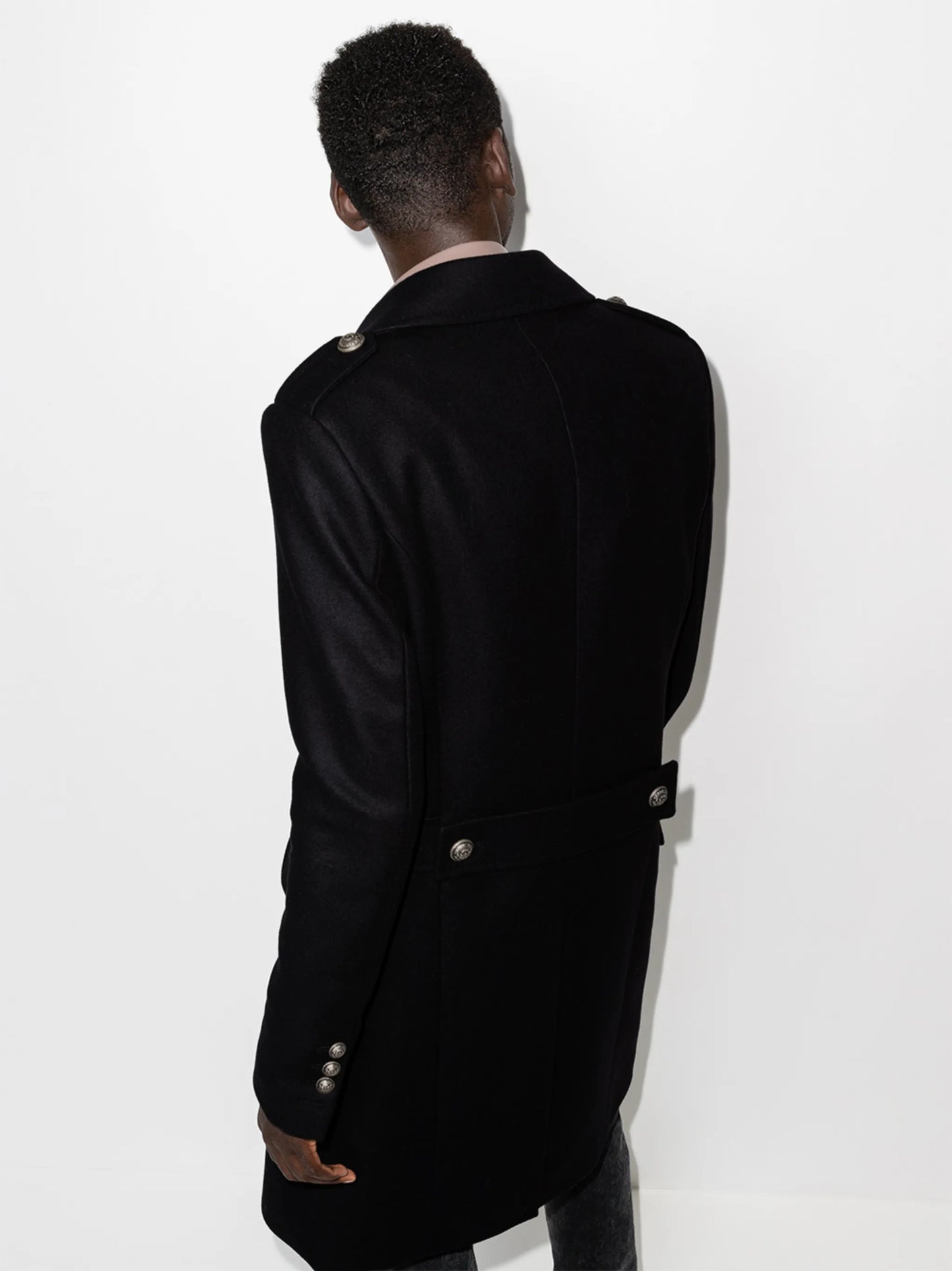 eight button double breasted coat