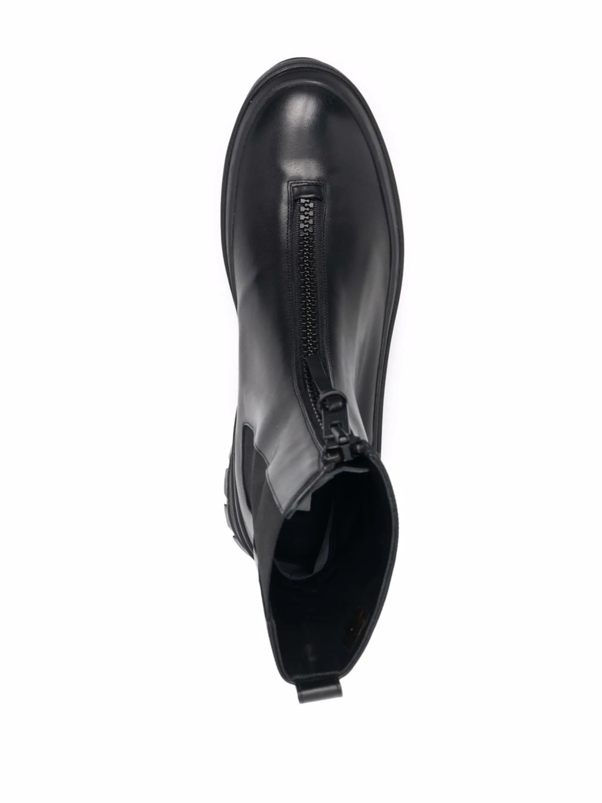 zip-fastening ankle boots