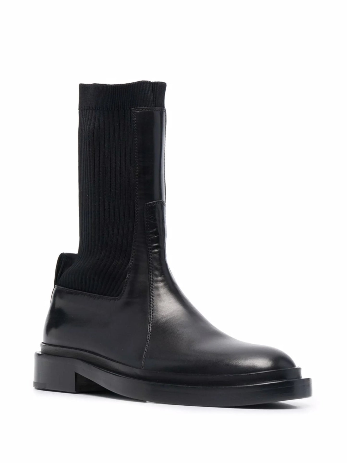 ribbed-sock Chelsea boots