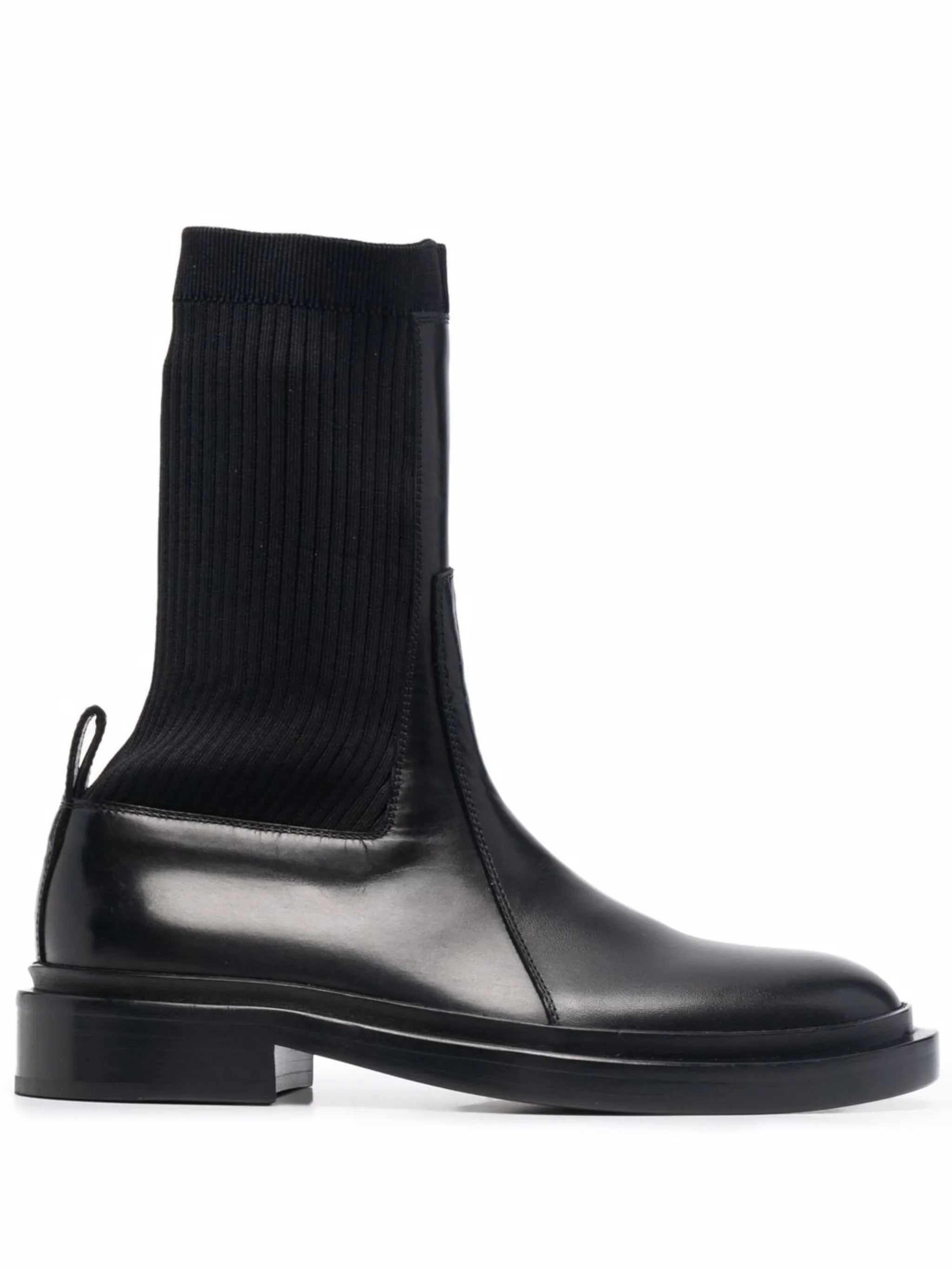 ribbed-sock Chelsea boots