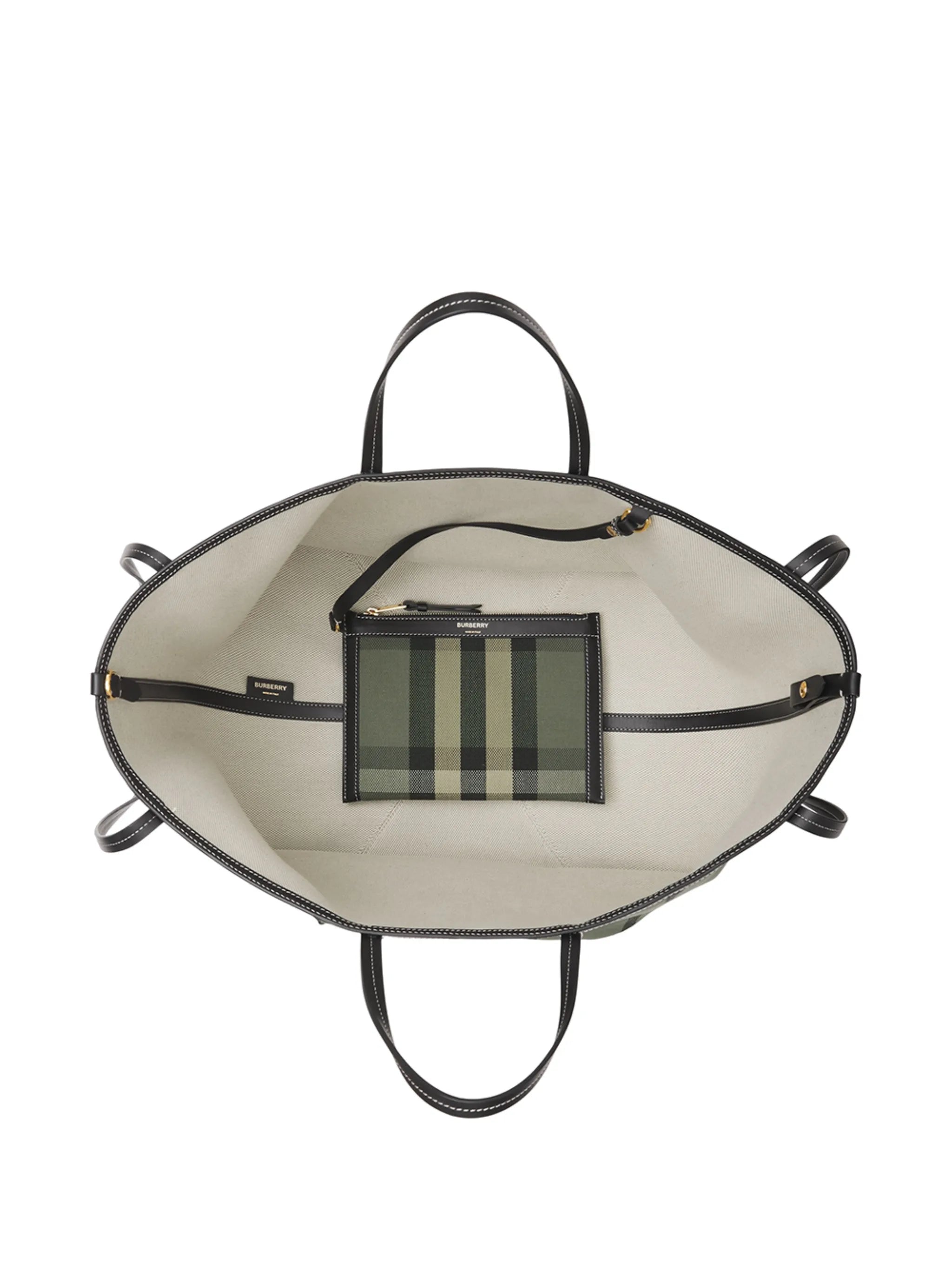 check-print tote bag