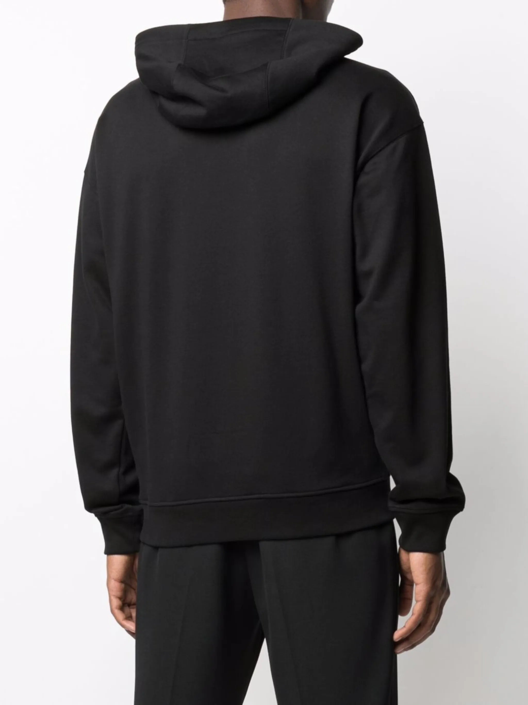 logo-print zip-up hoodie